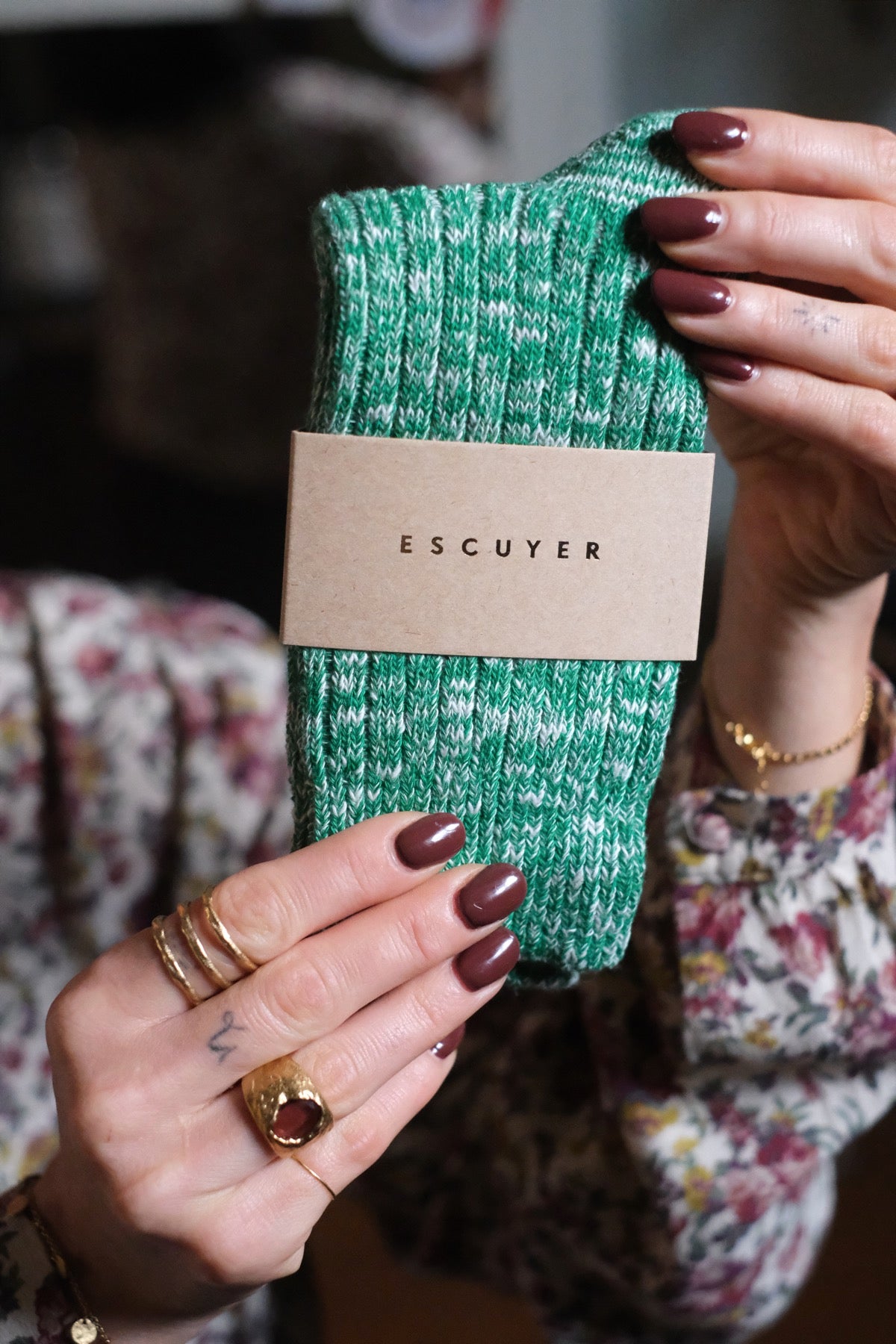 Escuyer SOCKS Melange 36/41 Trifoglio Bright green