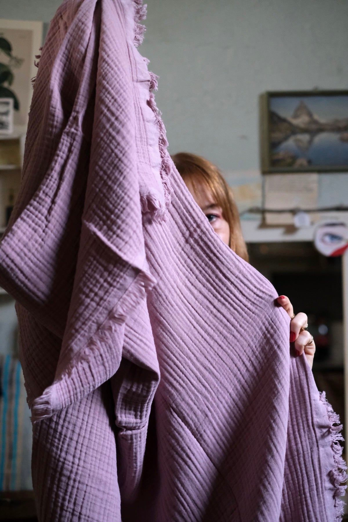 Perry - Asciugamano da spiaggia in cotone tre colori