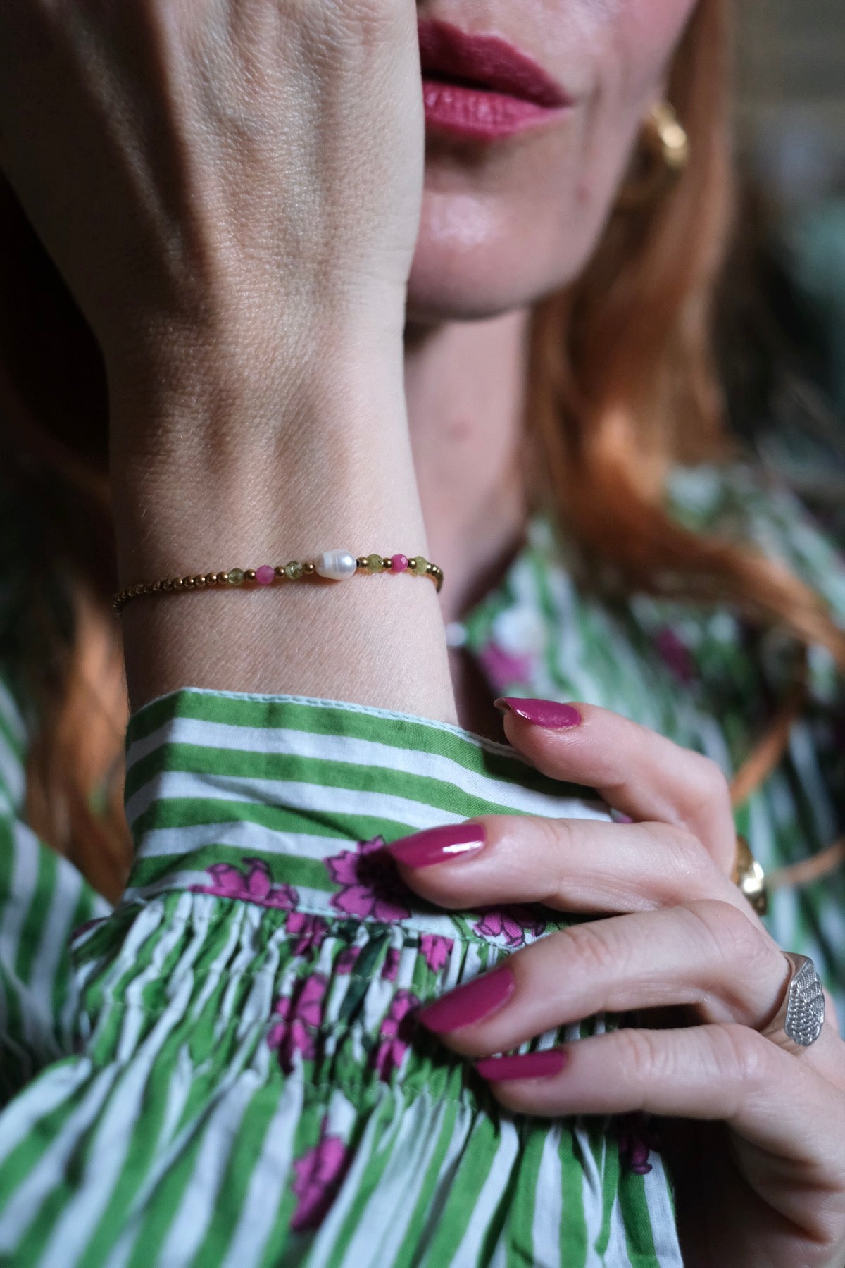 Bracciale granita 1 perla