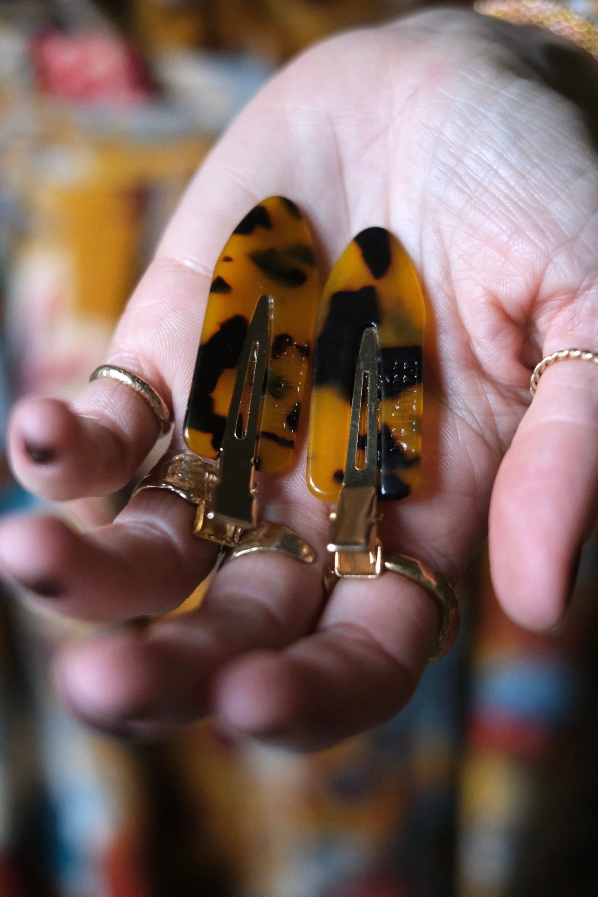 Barrettes Peignée Maculate