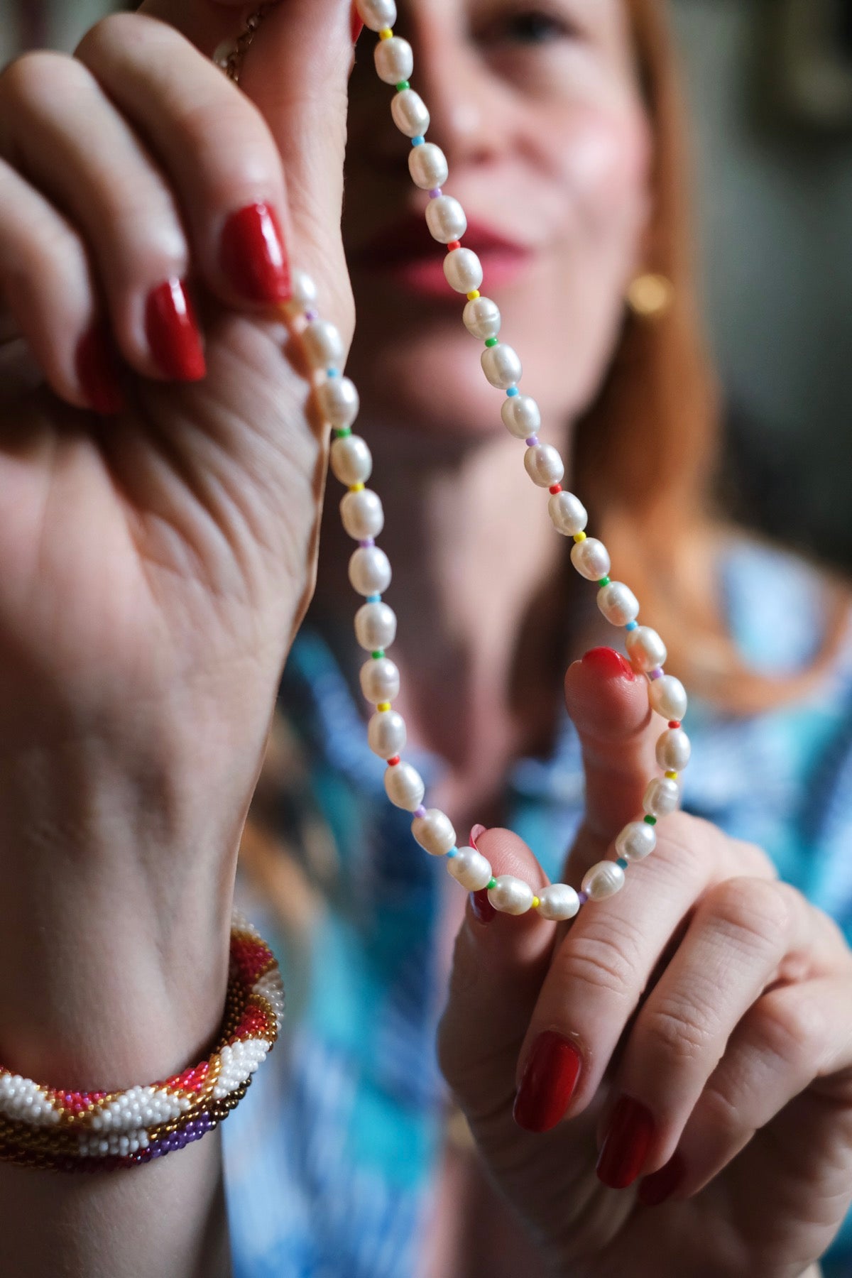 Collana Arcobaleno perle