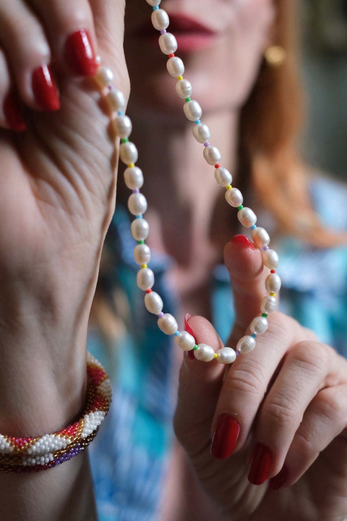 Collana Arcobaleno perle