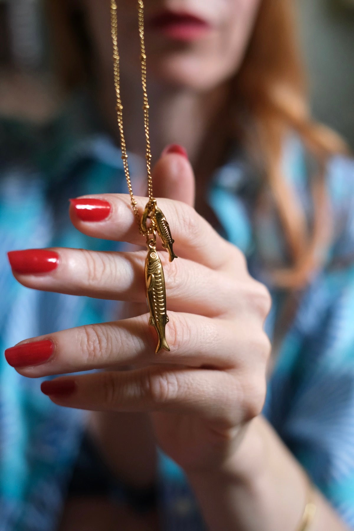 Collana pesci dorati