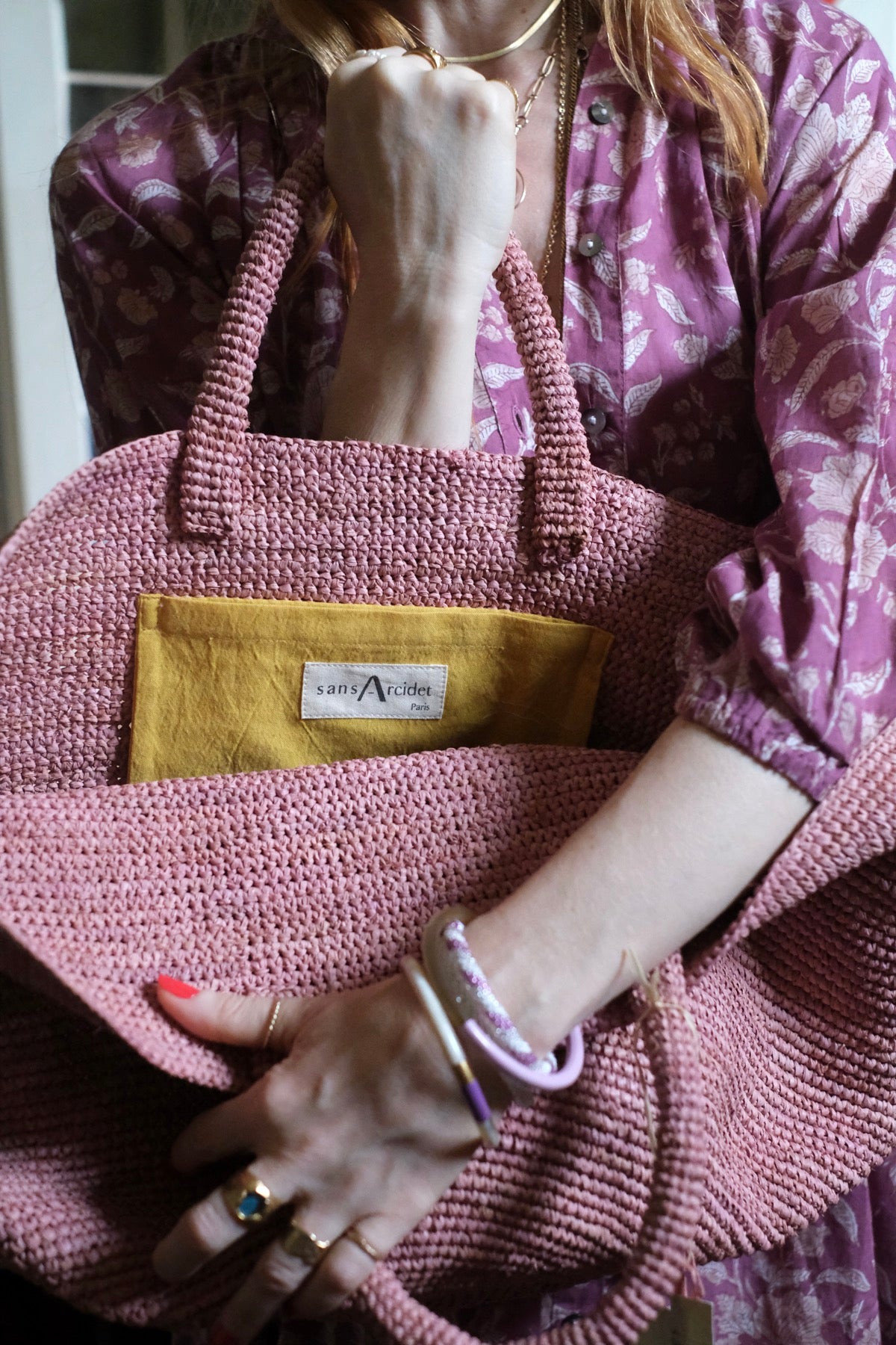 Borsa in rafia Kapity Rosa