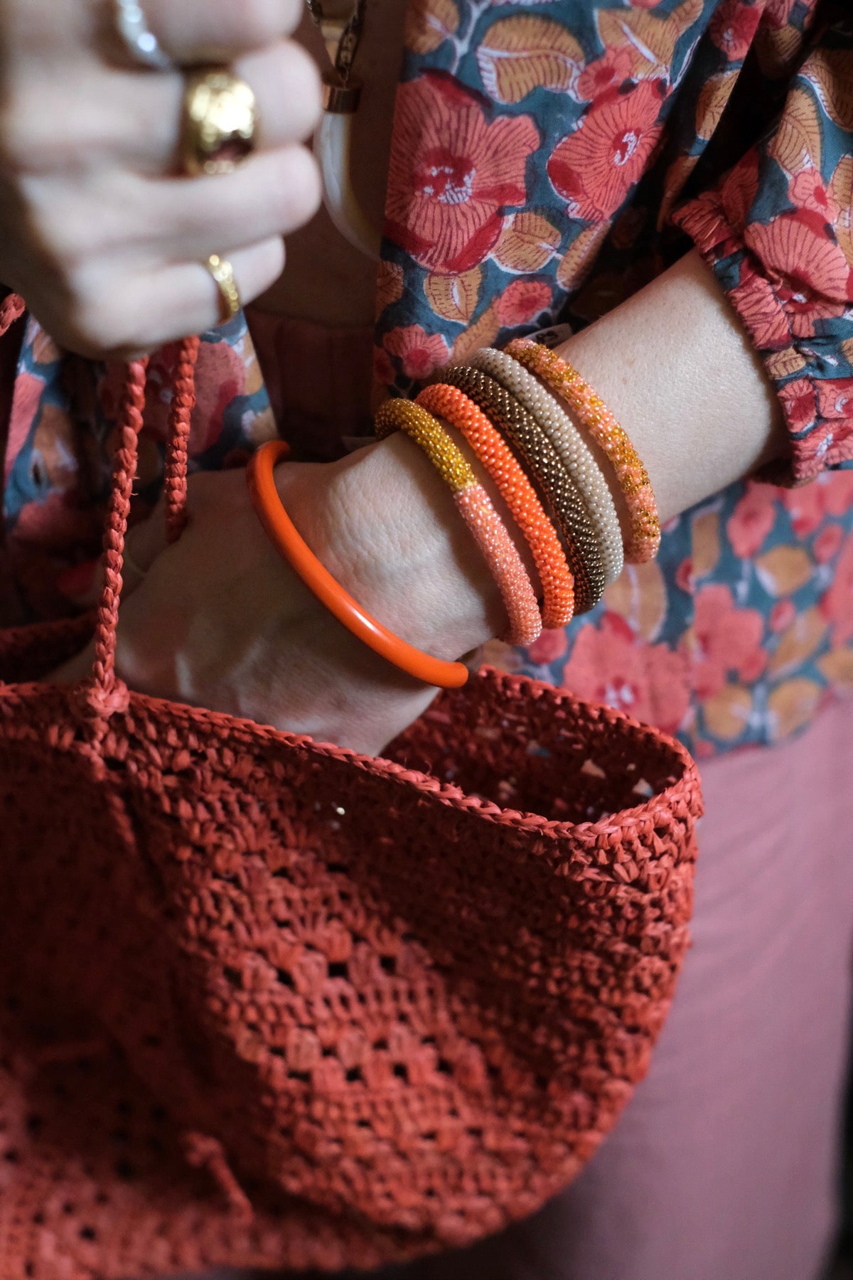 Borsa in rafia Isla Cap Lacy Small