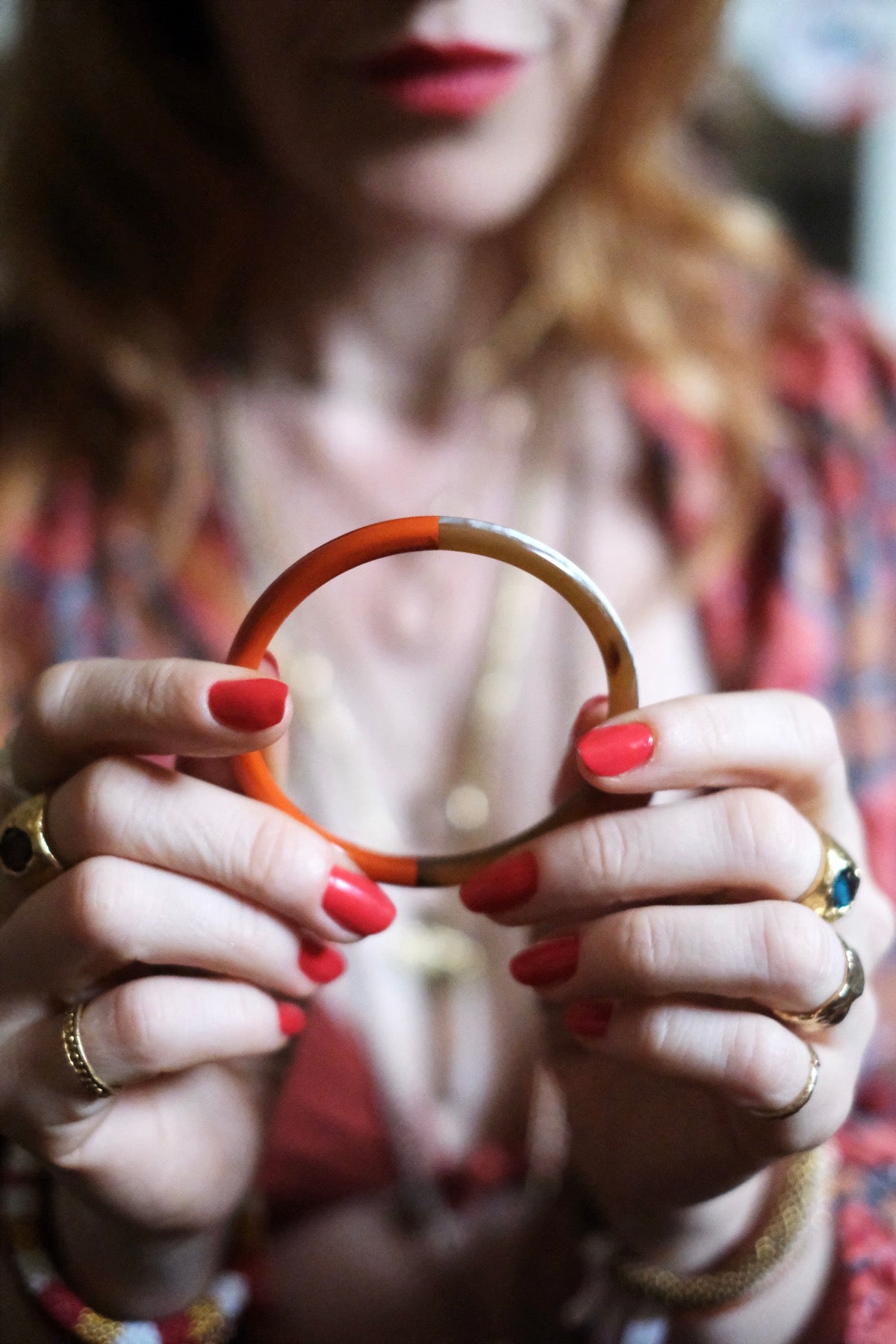 Bangle Double Arancione L