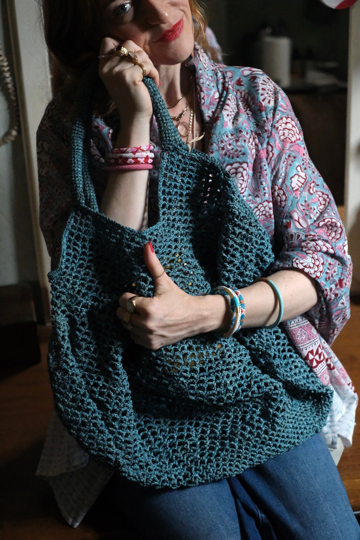 Borsa in rafia Mamabe