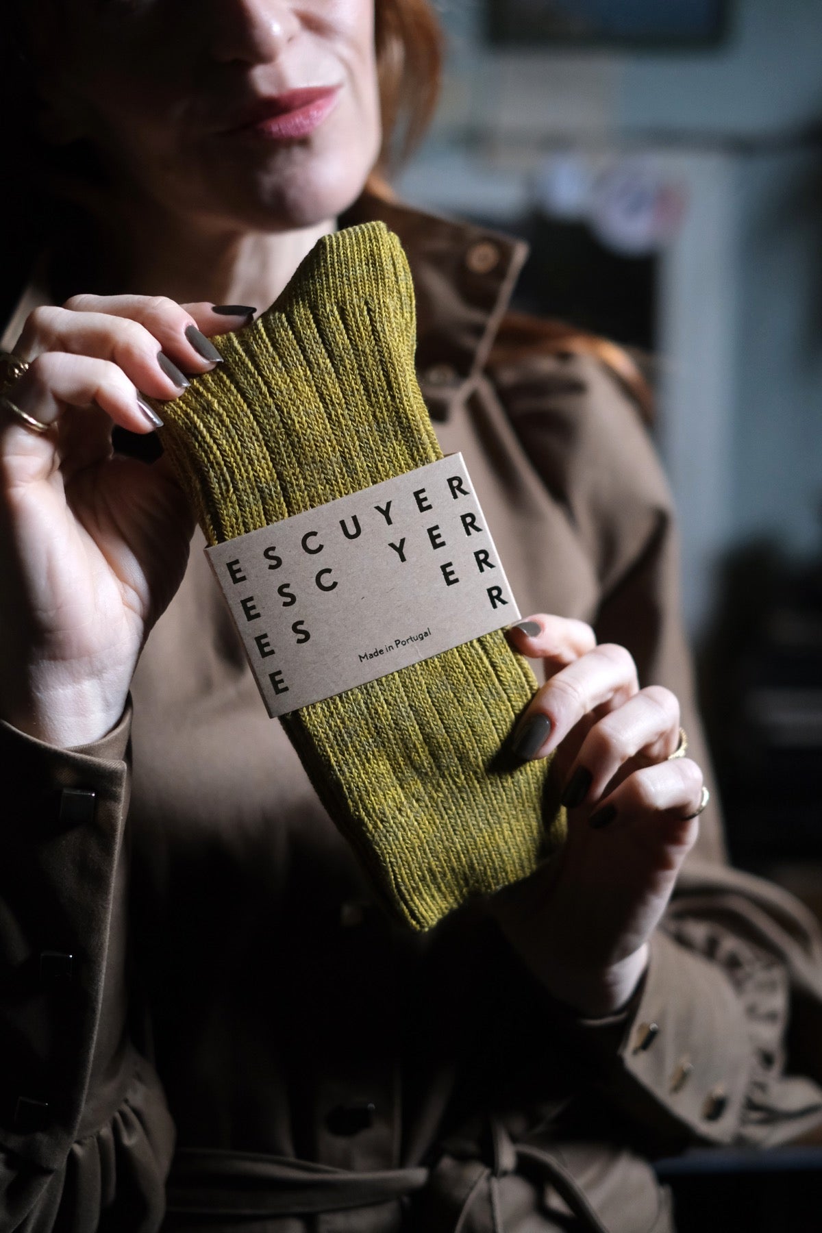 Escuyer SOCKS Melange 39/45 Green Moss