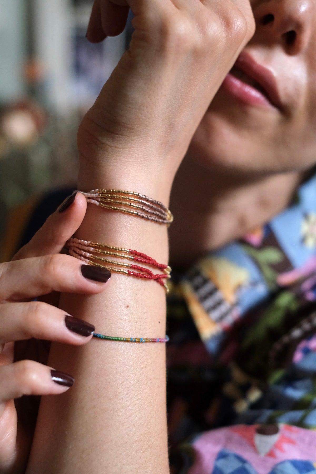 Bracciale Damasco quadruplo due varianti