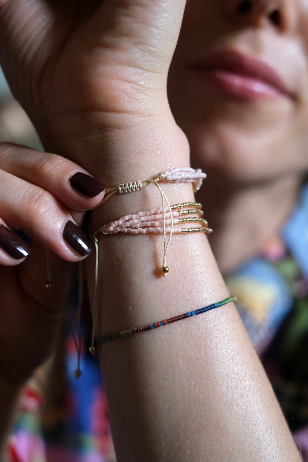 Bracciale Damasco quadruplo due varianti