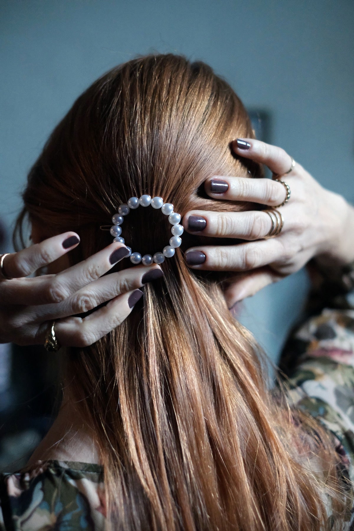 Fermaglio capelli Cerchio di Perle