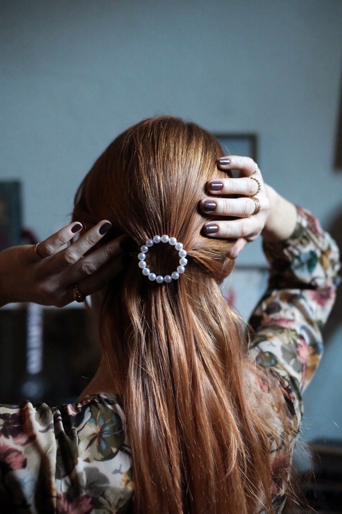 Fermaglio capelli Cerchio di Perle