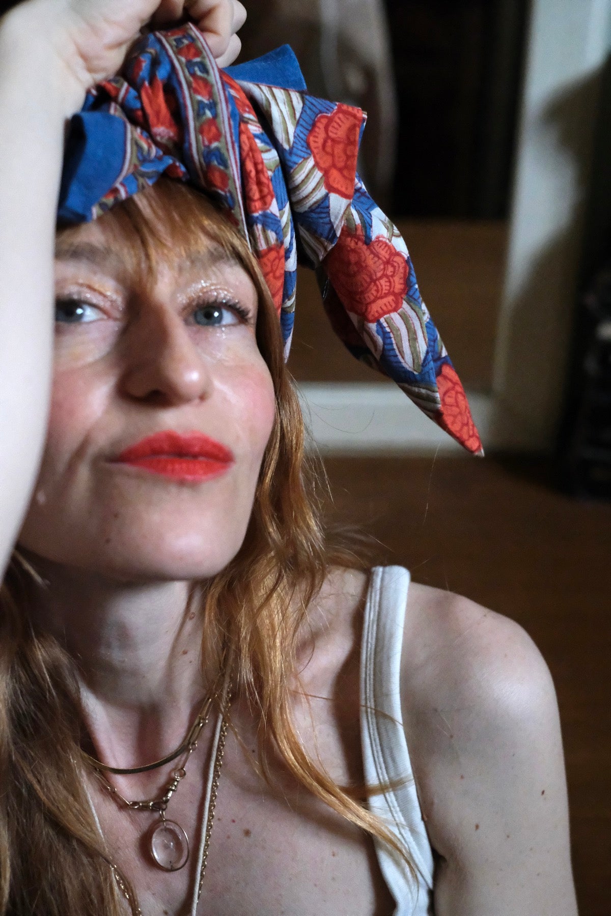 Pareo Saint-Malo Rosso e blu