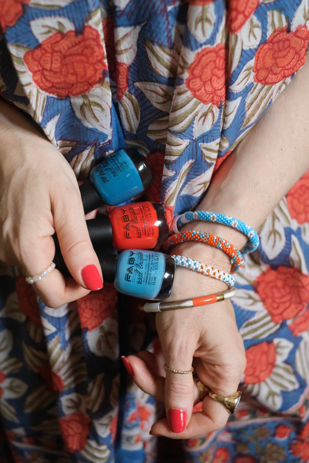 Pareo Saint-Malo Rosso e blu