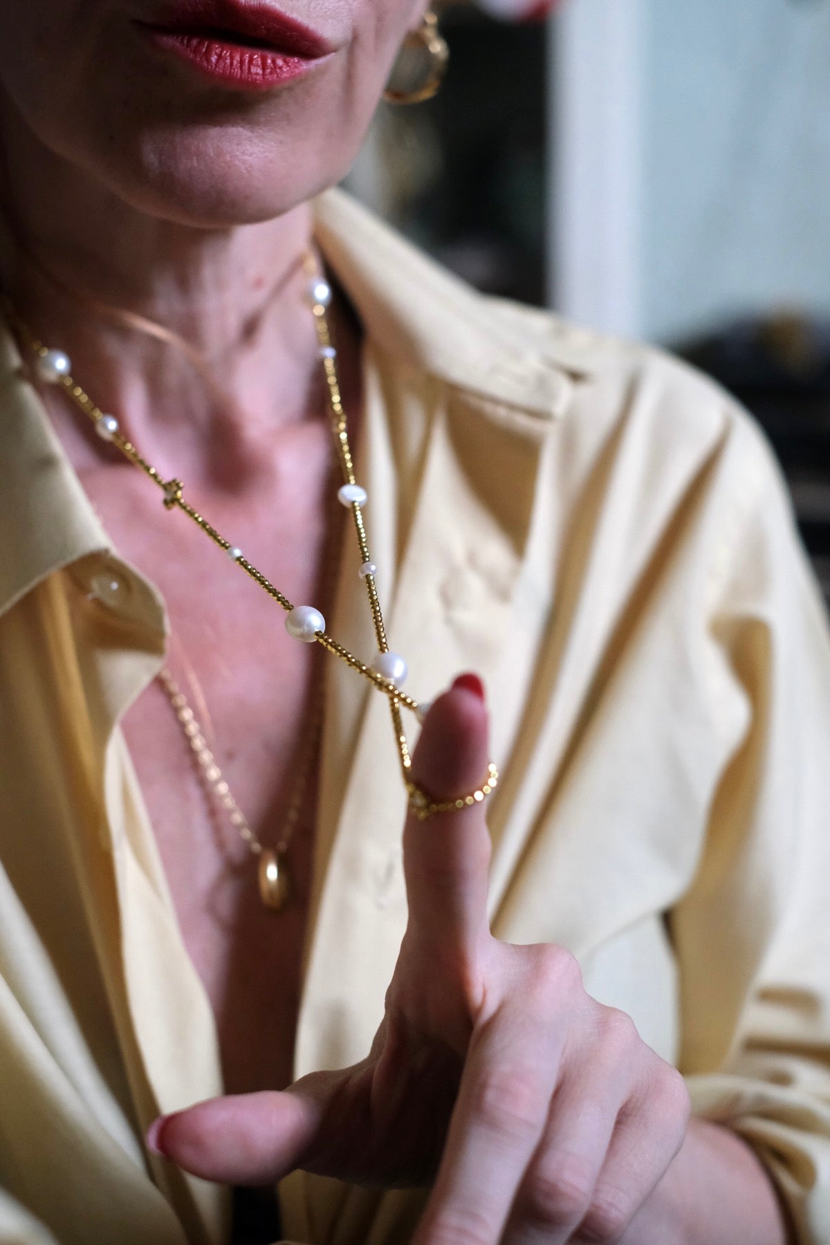 Collana Luce oro e perle