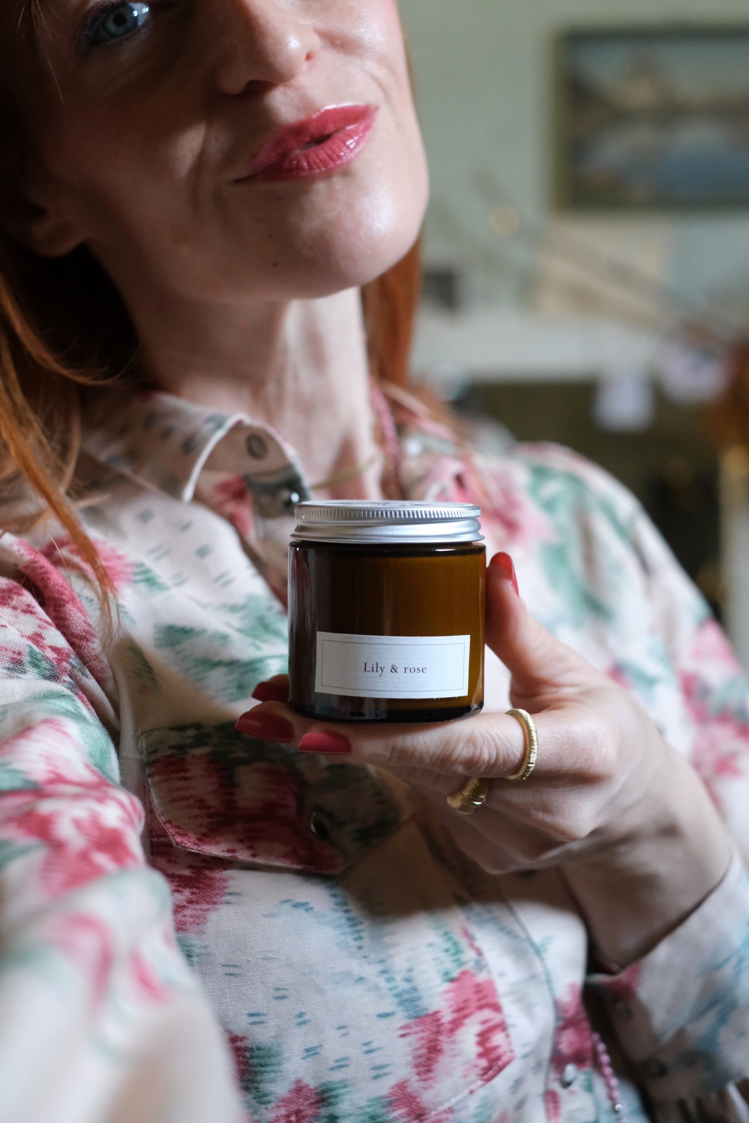 Candela in cera di soia Lily & Rose