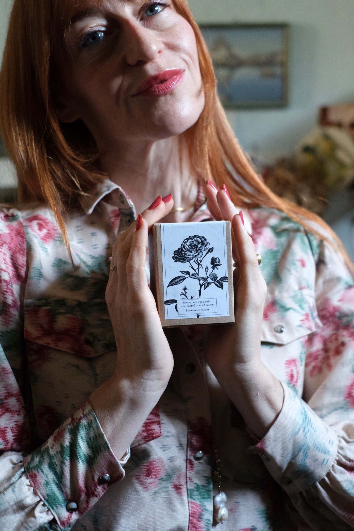 Candela in cera di soia Lily & Rose