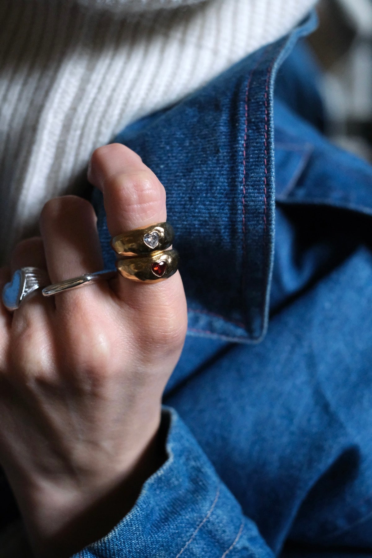 ANELLO LUZIA ROSSO
