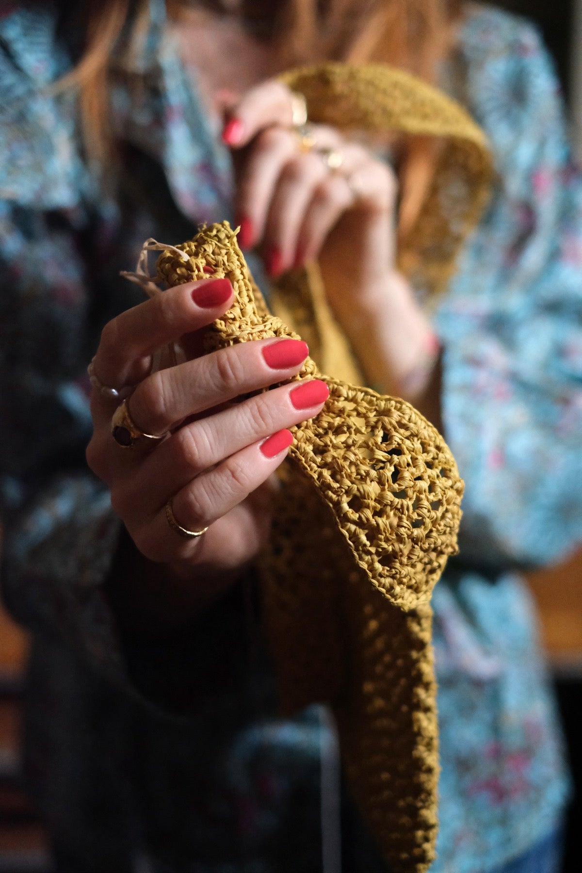 TINA Borsa a tracolla in rafia 3 colori