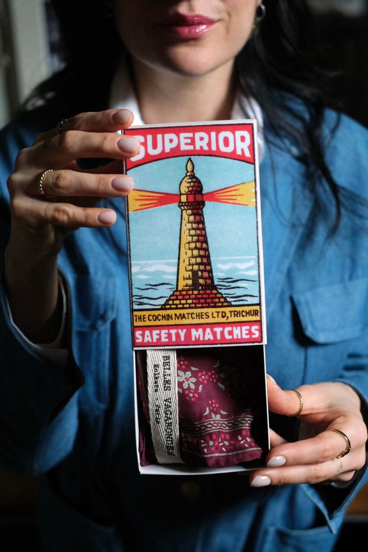 Foulard Mini Natasha bordeaux