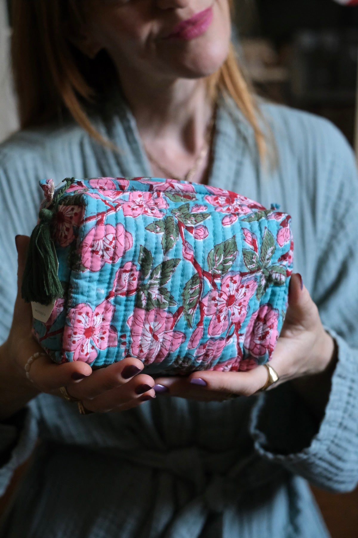 Beauty righe Tiffany e rosa