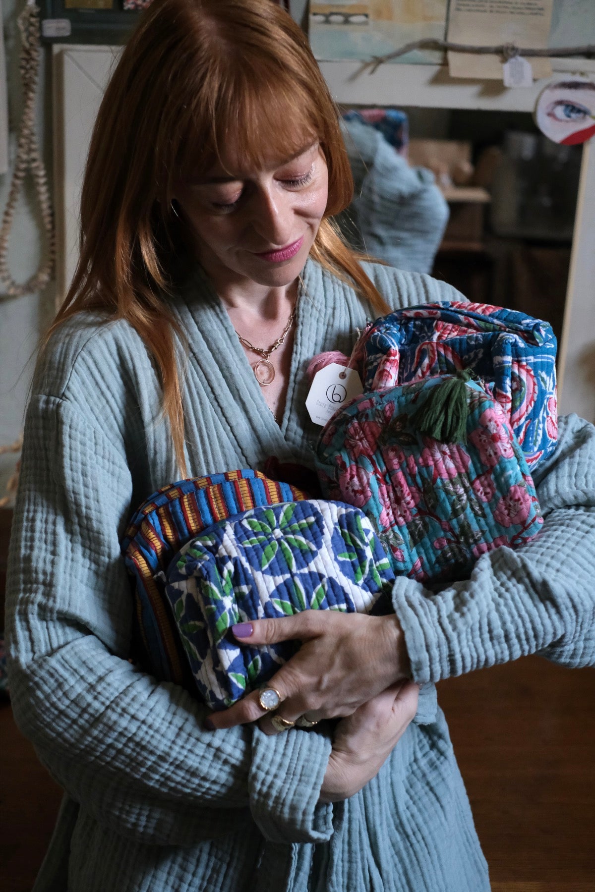 Beauty righe Tiffany e rosa