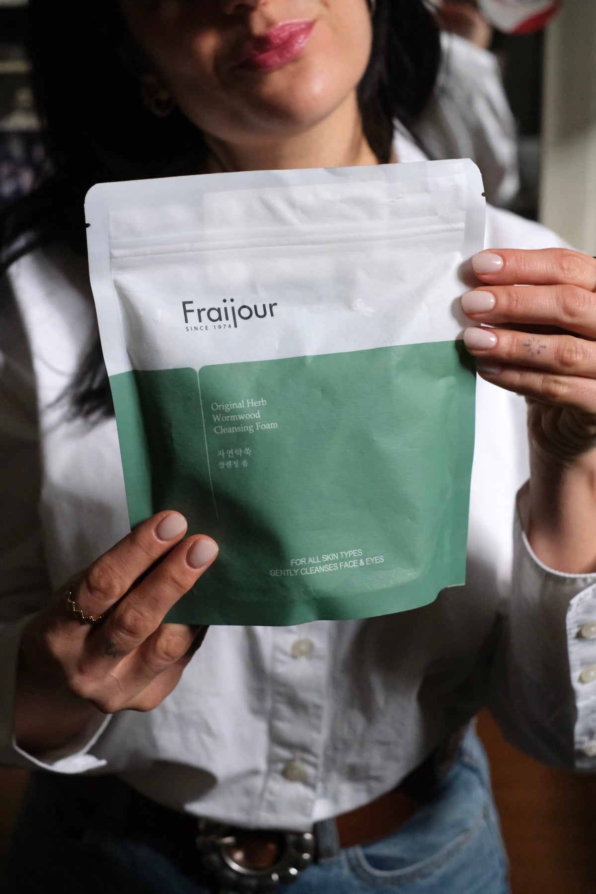 Fraijour Original Herb Wormwood Cleansing Foam Formato da Viaggio