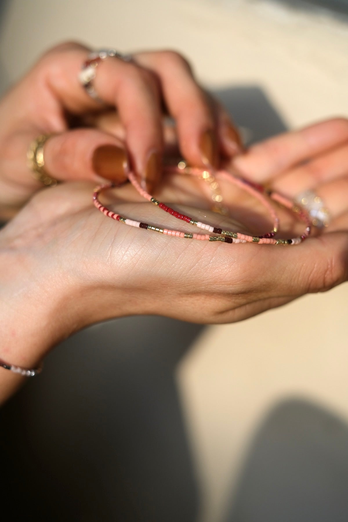 Collana Ibiza Nude Bordeaux