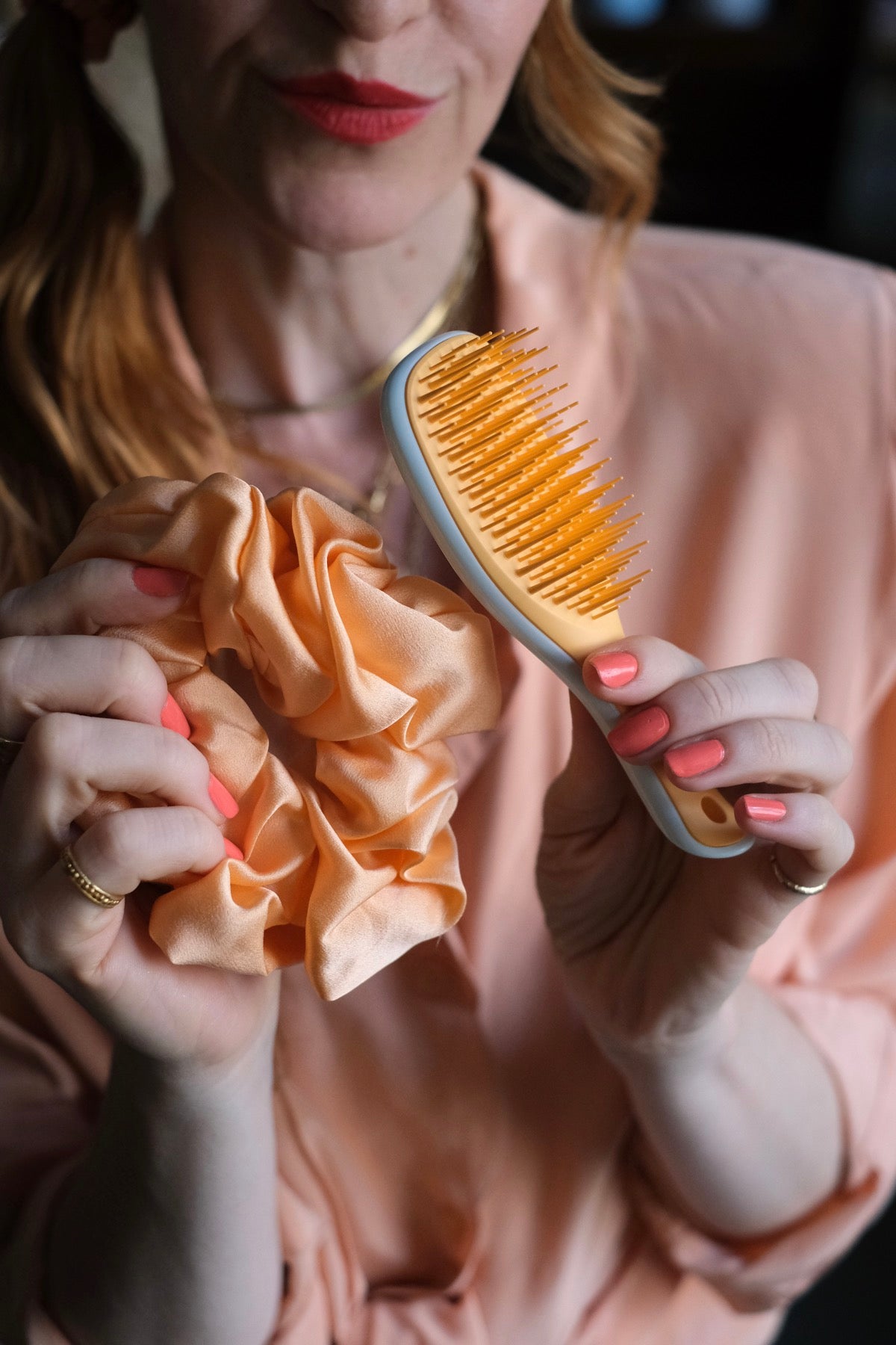 Mr Big Scrunchie in seta grande vari colori