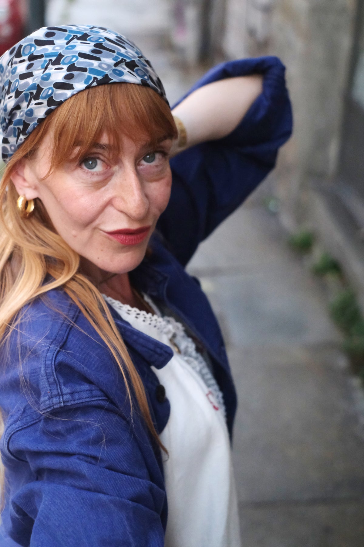 Foulard Mini Percussione blu e nero