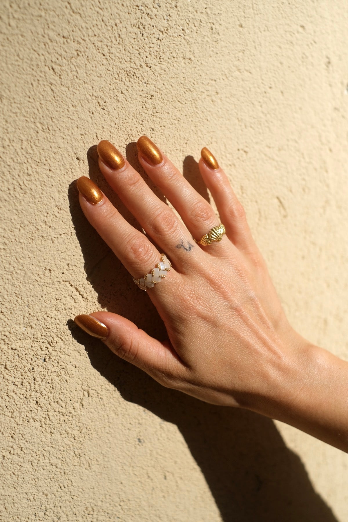 Anello Tilabead rosa chiaro oro