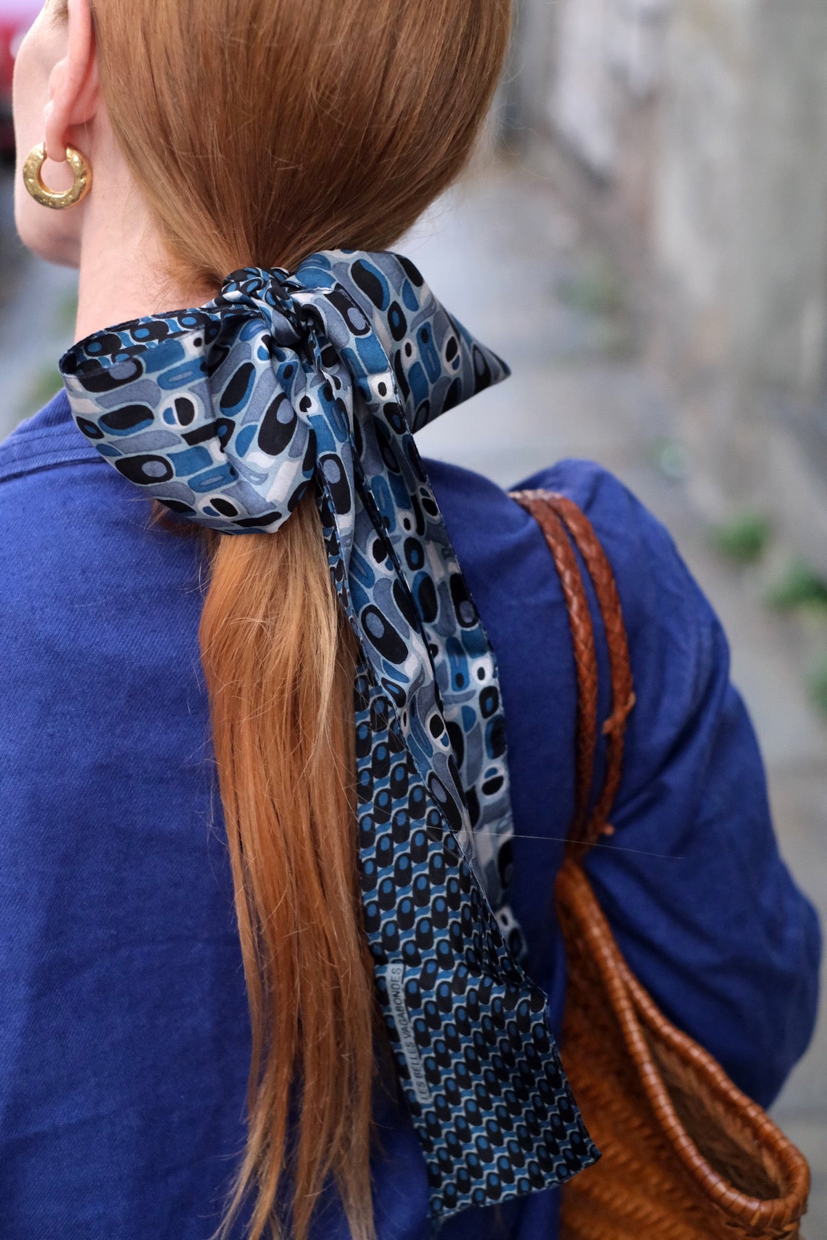 Twilly fascia, cintura Percussione blu e nero
