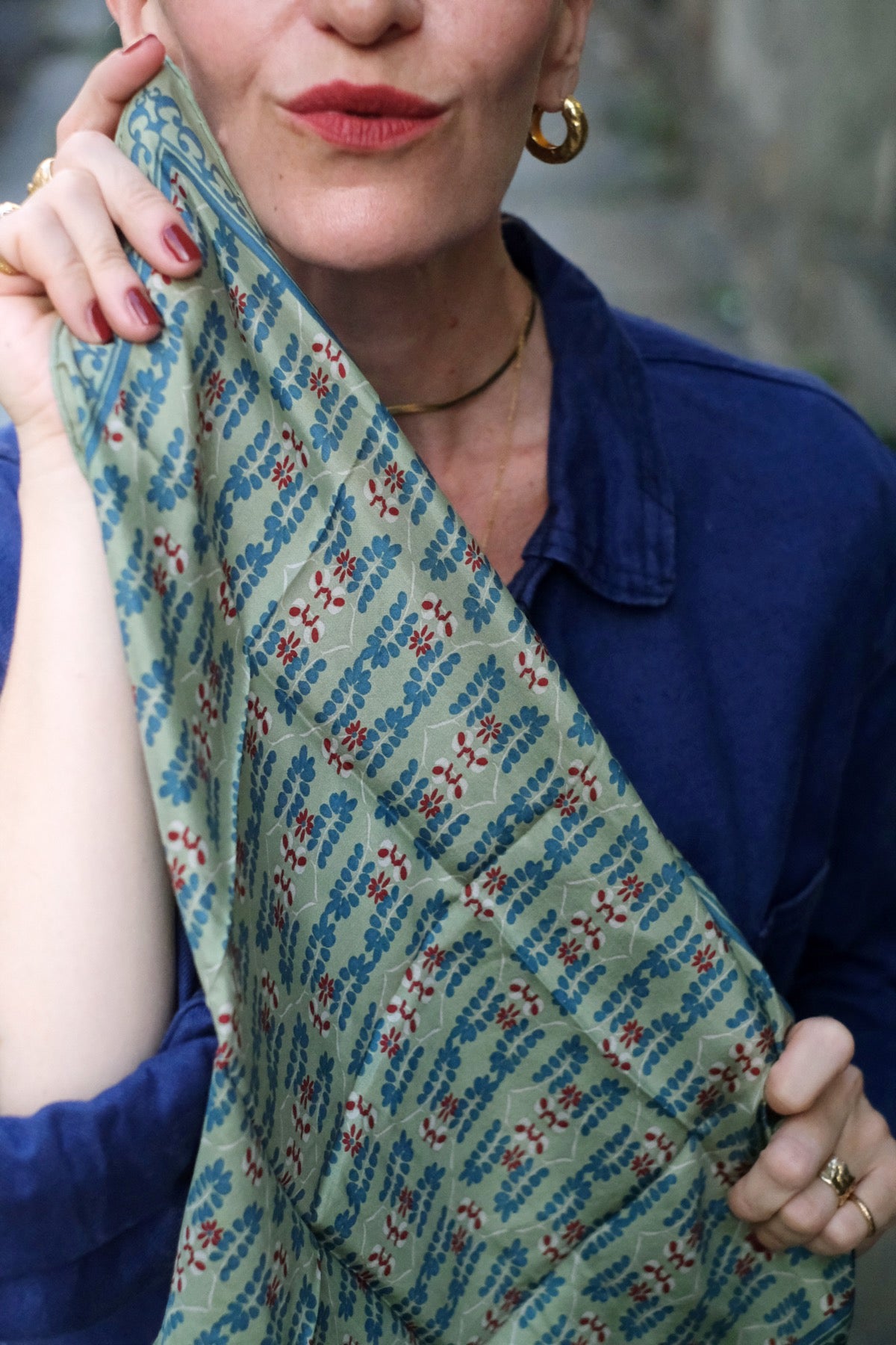 Foulard Mini Albertine verde chiaro