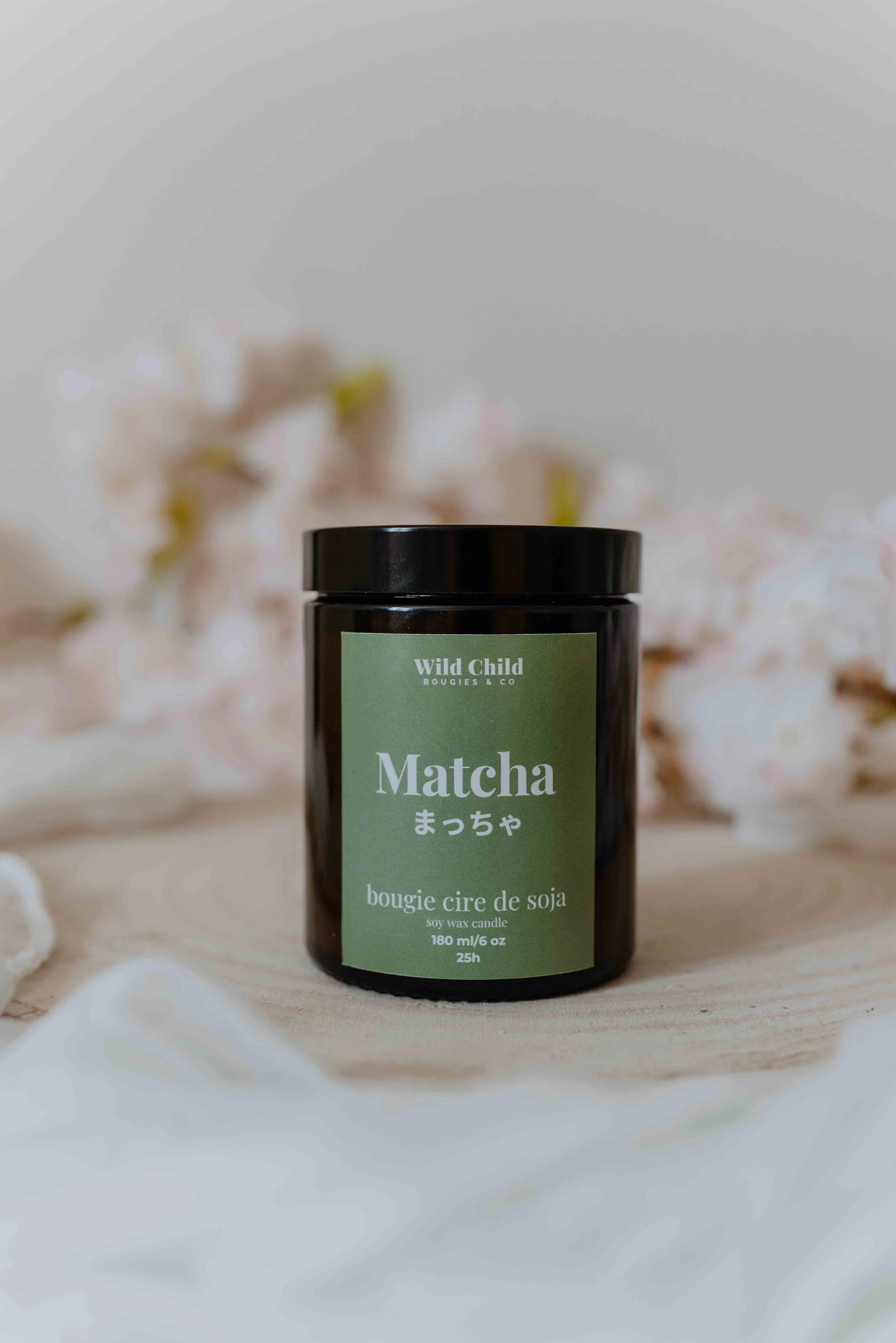 Matcha candela profumata