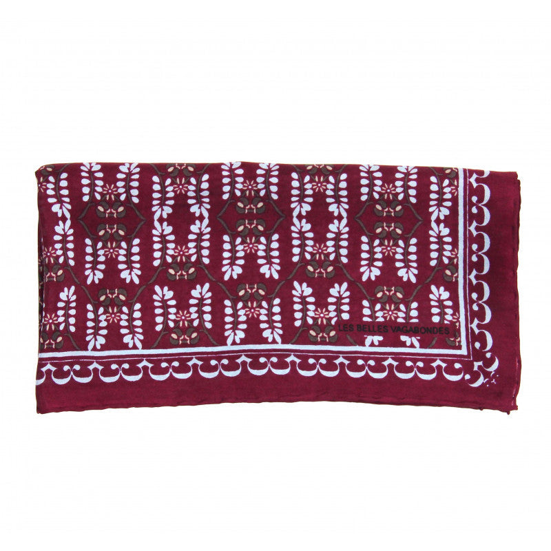 Foulard Mini Albertine bordeaux