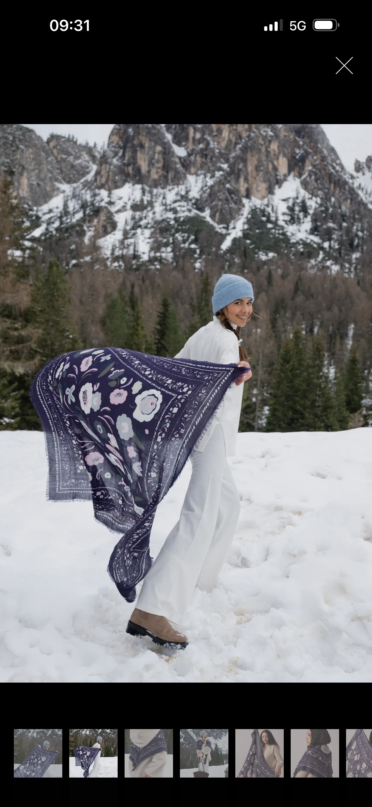 Scialle IN LANA E SETA BALKANS oltremare