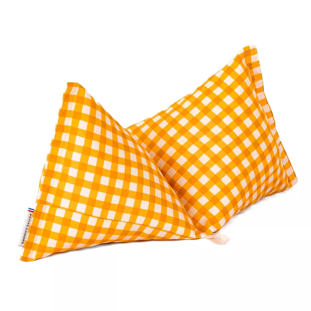 SALVADOR CUSCINO da lettura Vichy Aranciata