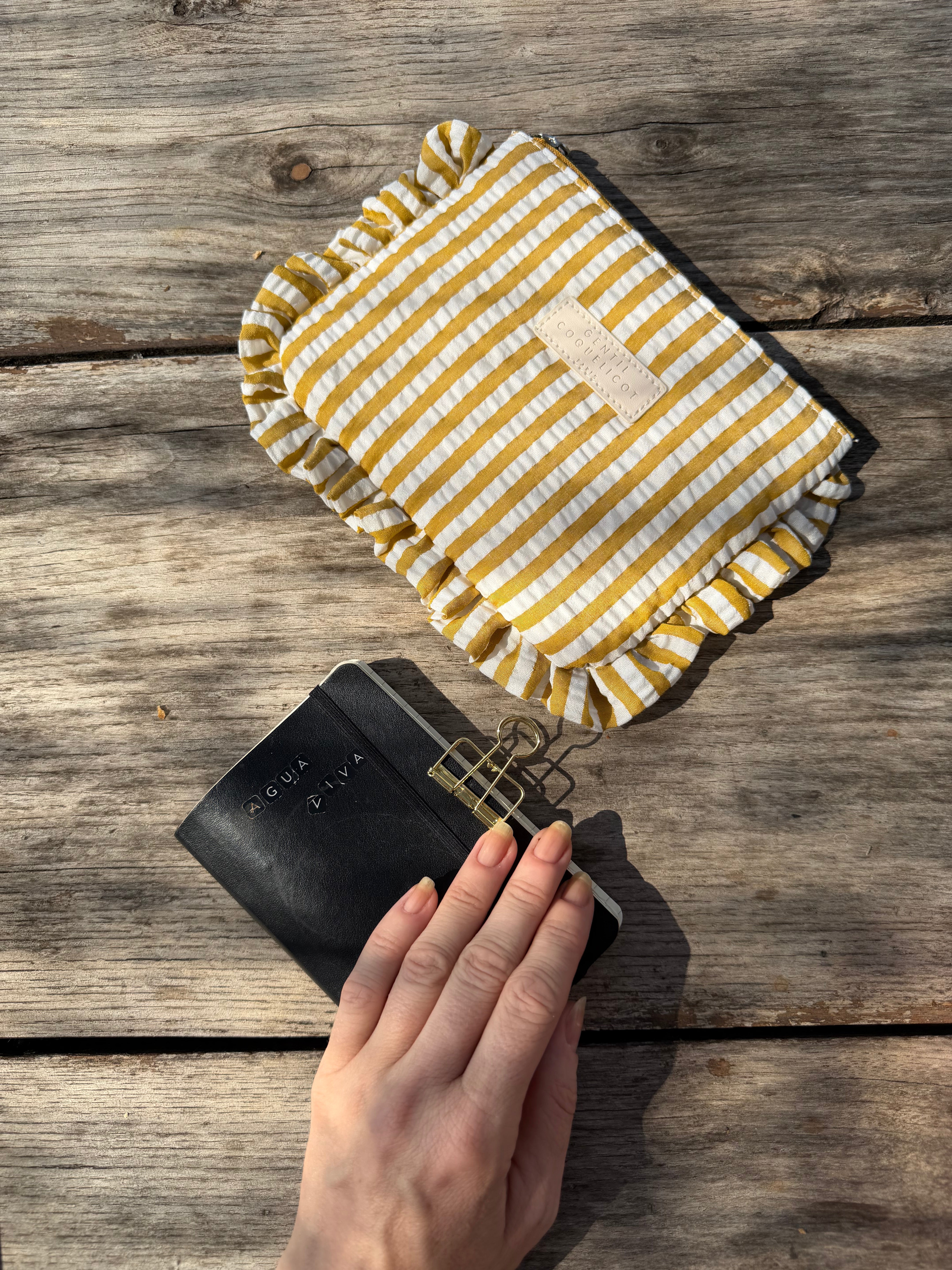 Pochette con balzette Gialla