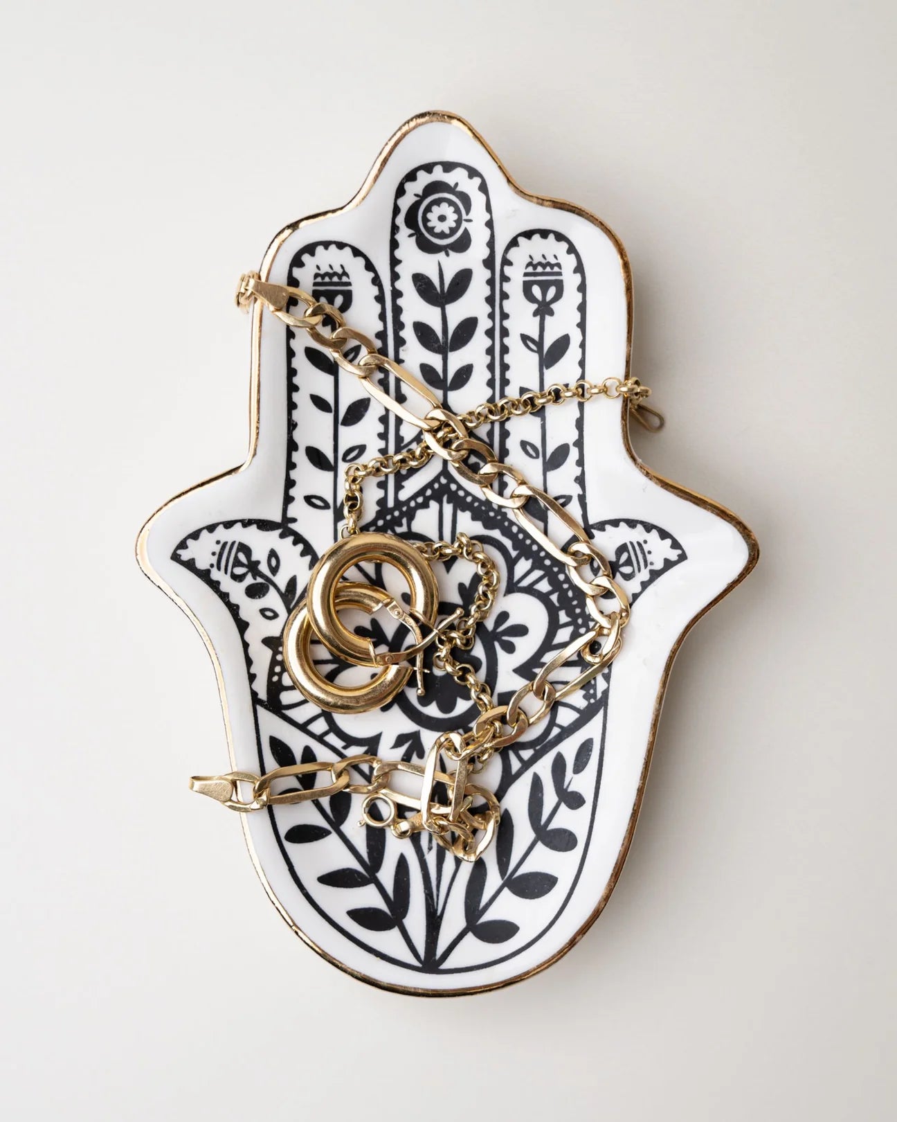 Sapone artigianale con piatto in ceramica Khamsa