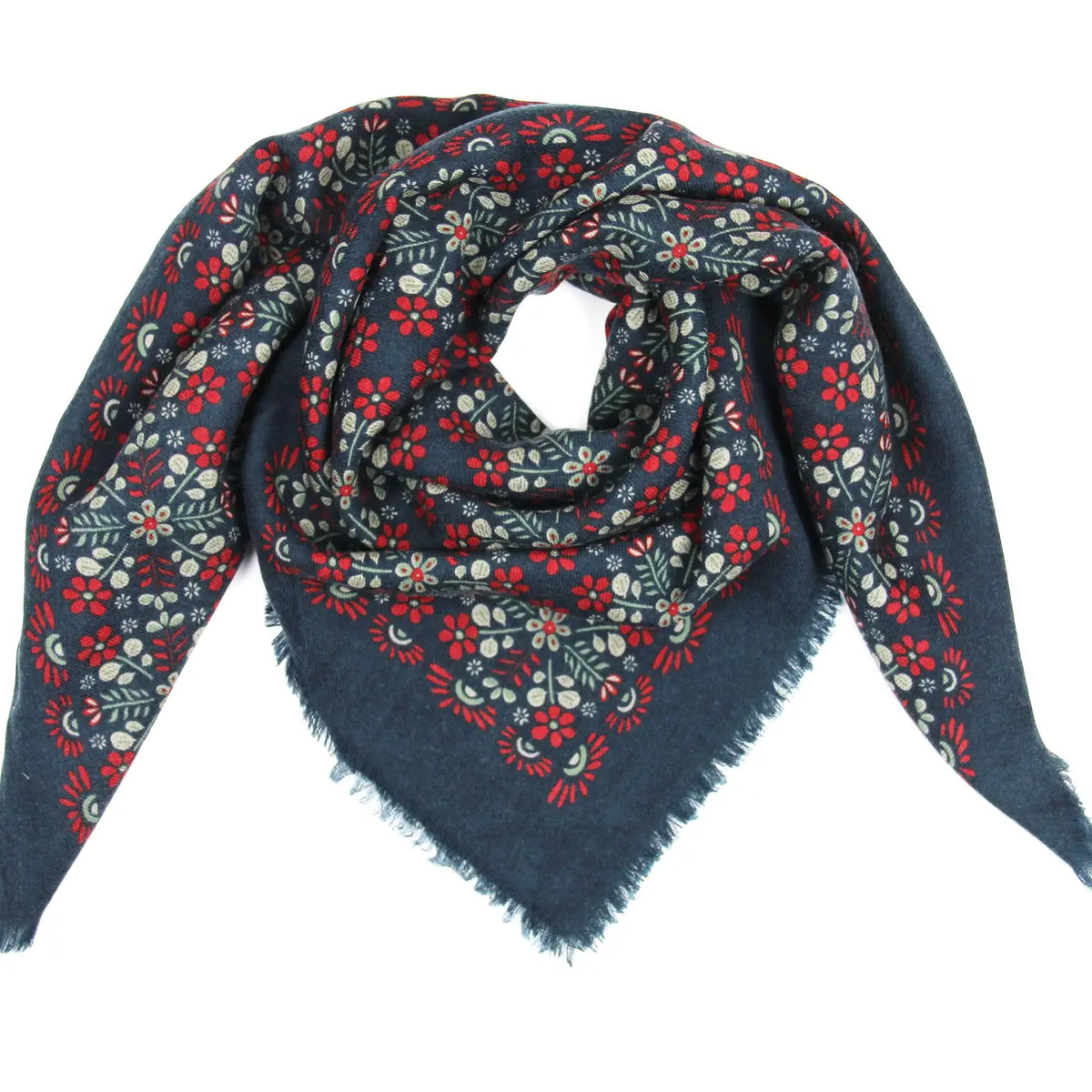 Sciarpa in lana Agata blu