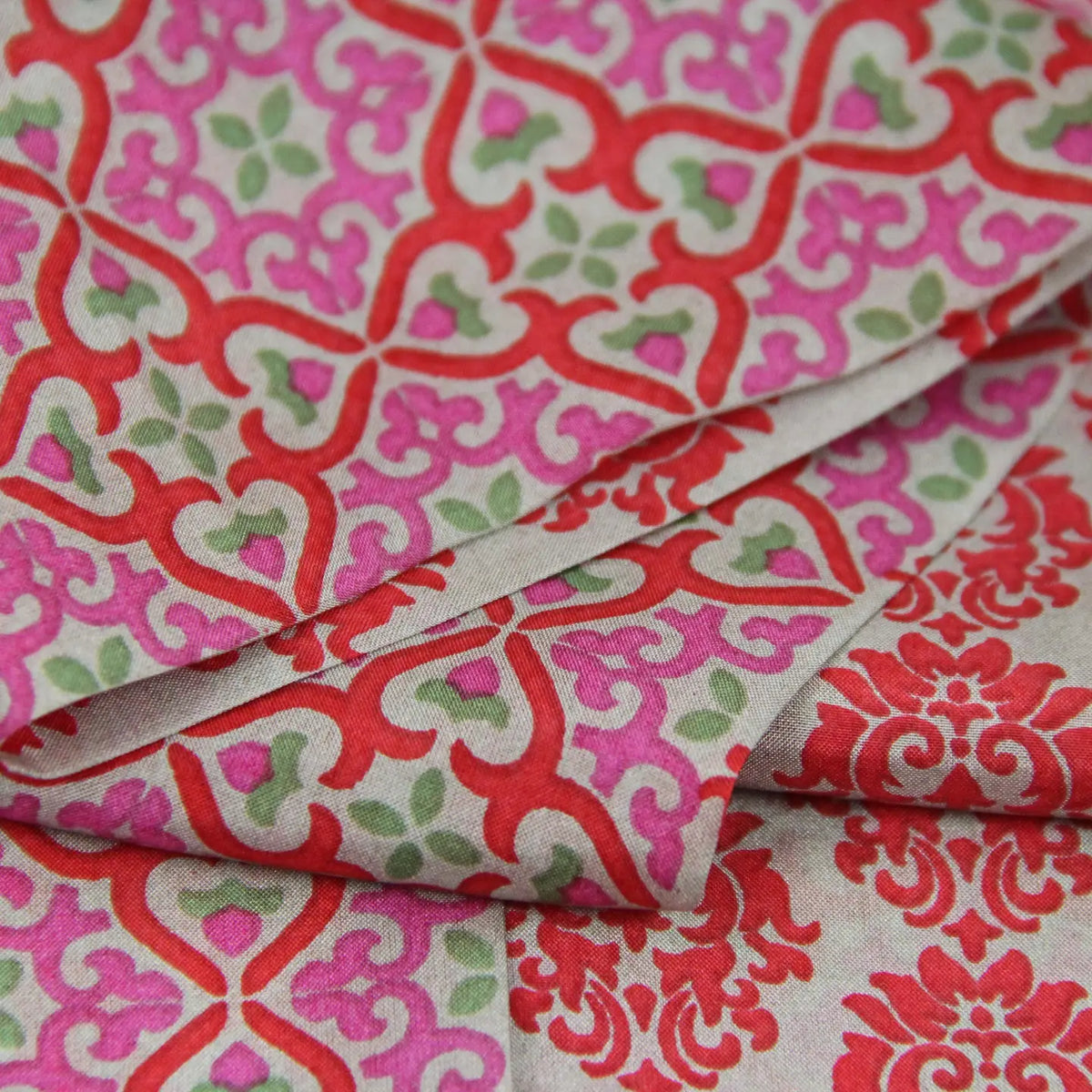 Twilly fascia, cintura Firenze Rosso e rosa