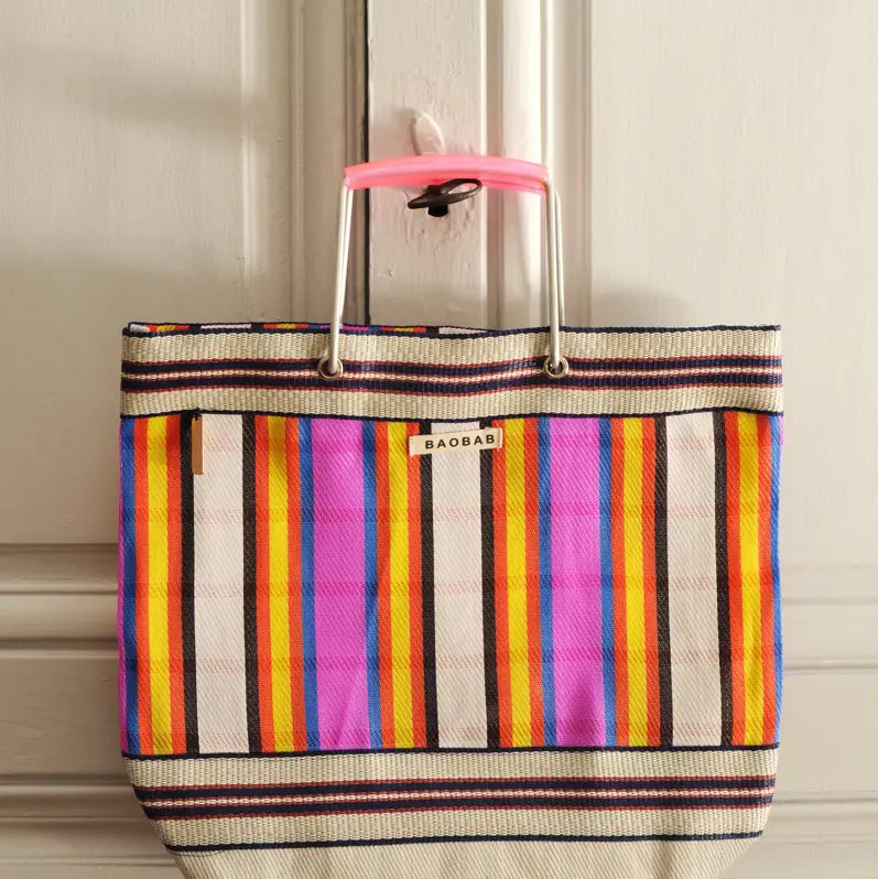 Borsa cabas rosa