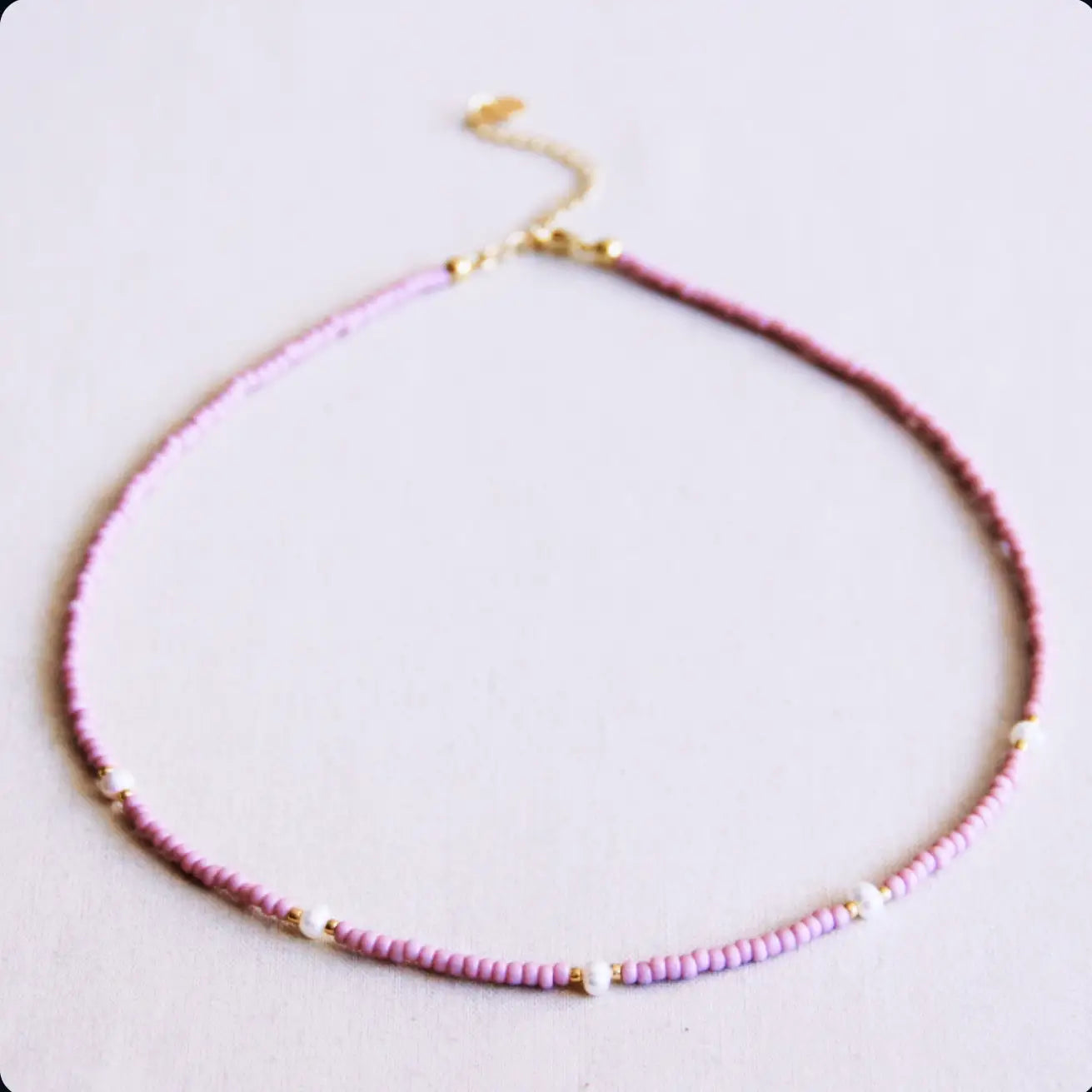 Collana Flow lilla perla preorder 12 Giugno