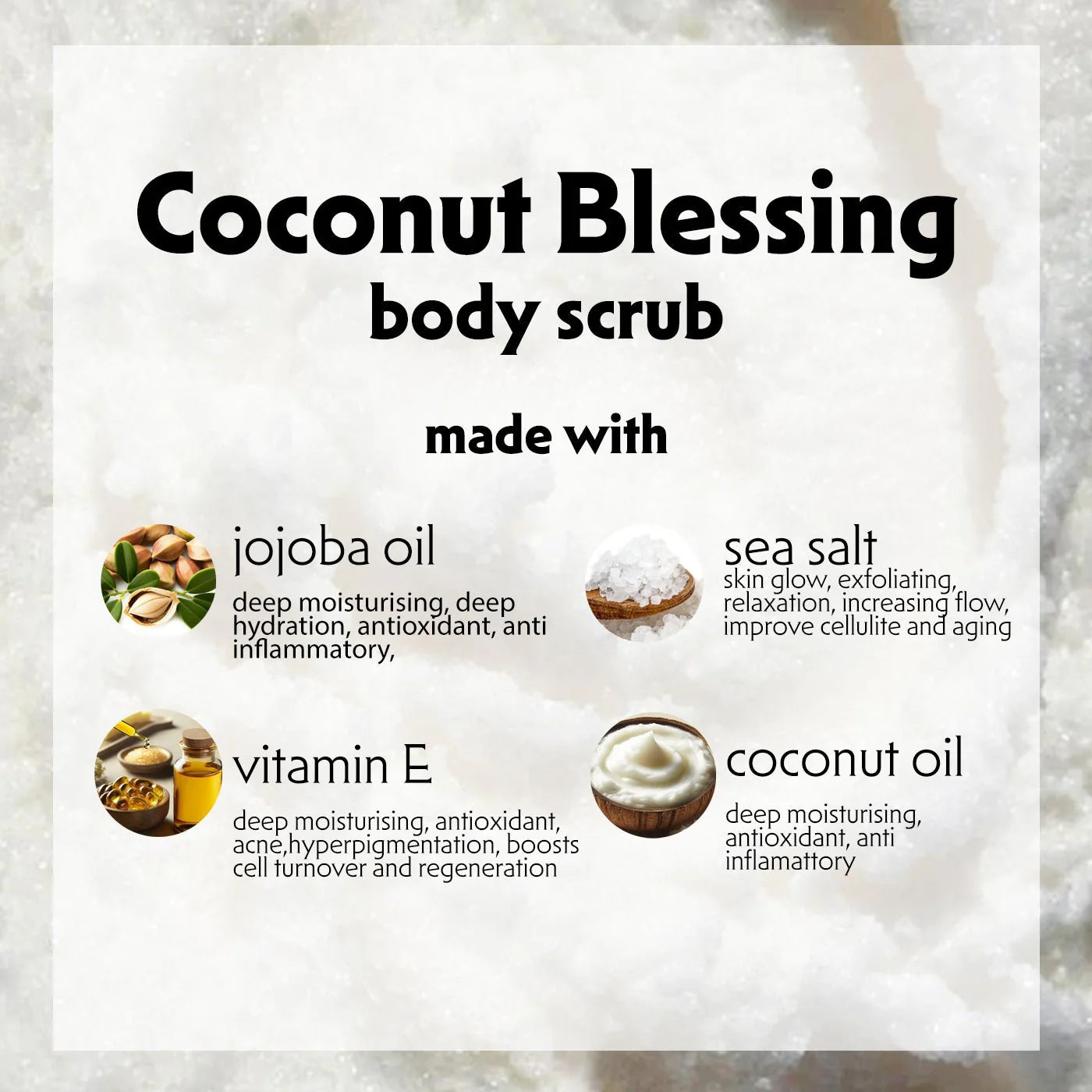SALT BODY EXFOLIATOR COCONUT BLESSING