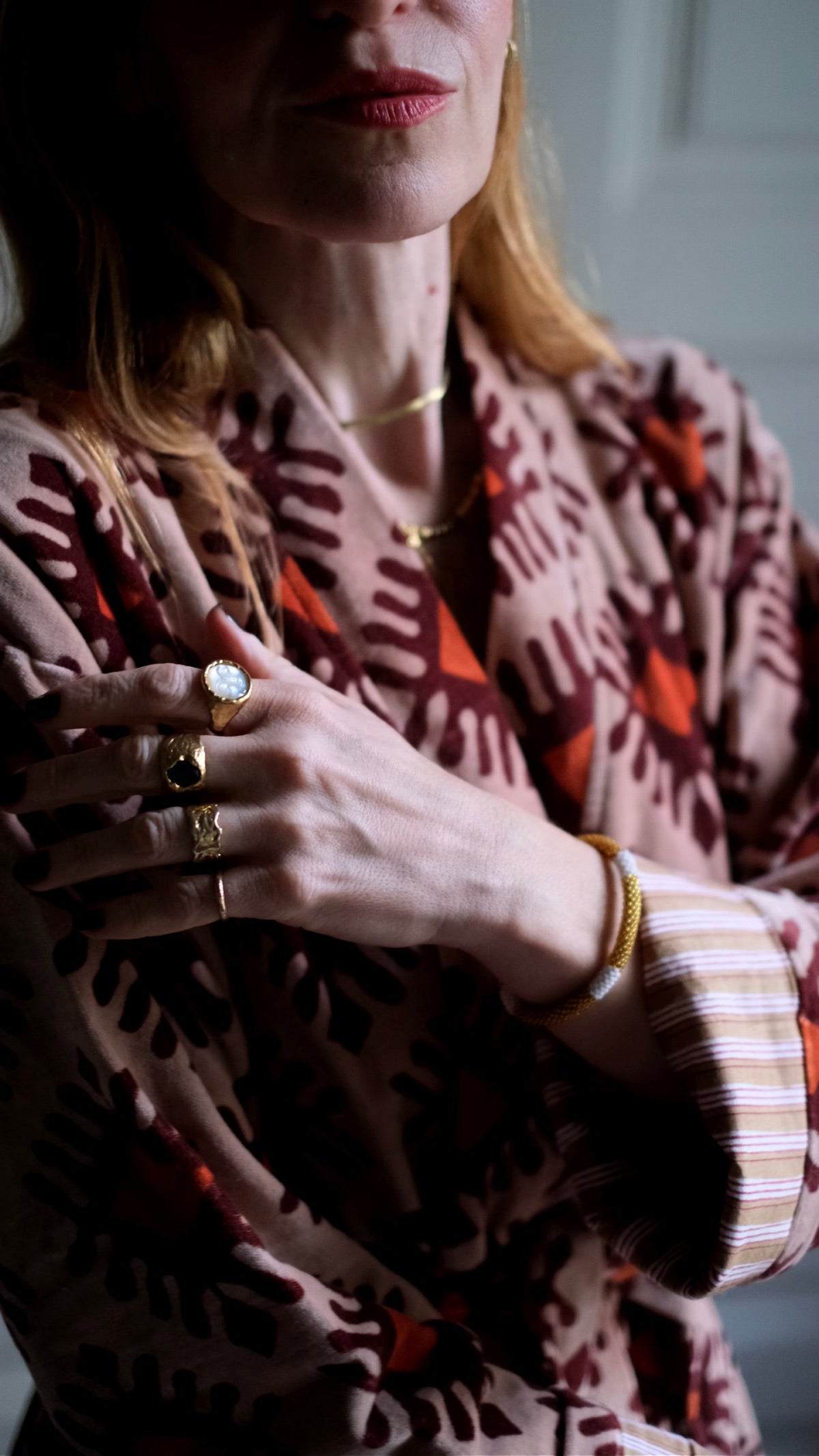 Cappotto kimono in velluto Rosa