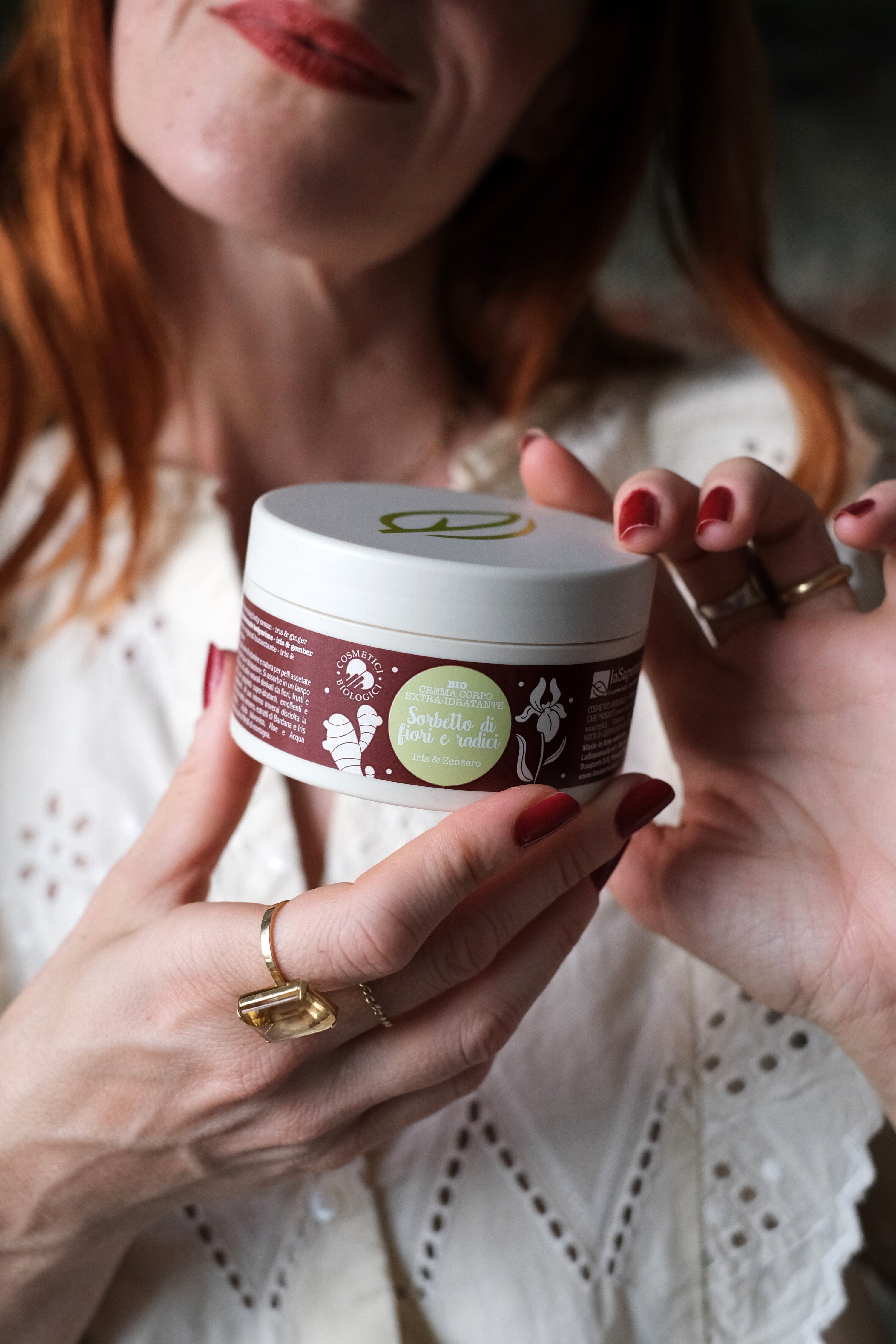 Sorbetto di fiori e radici