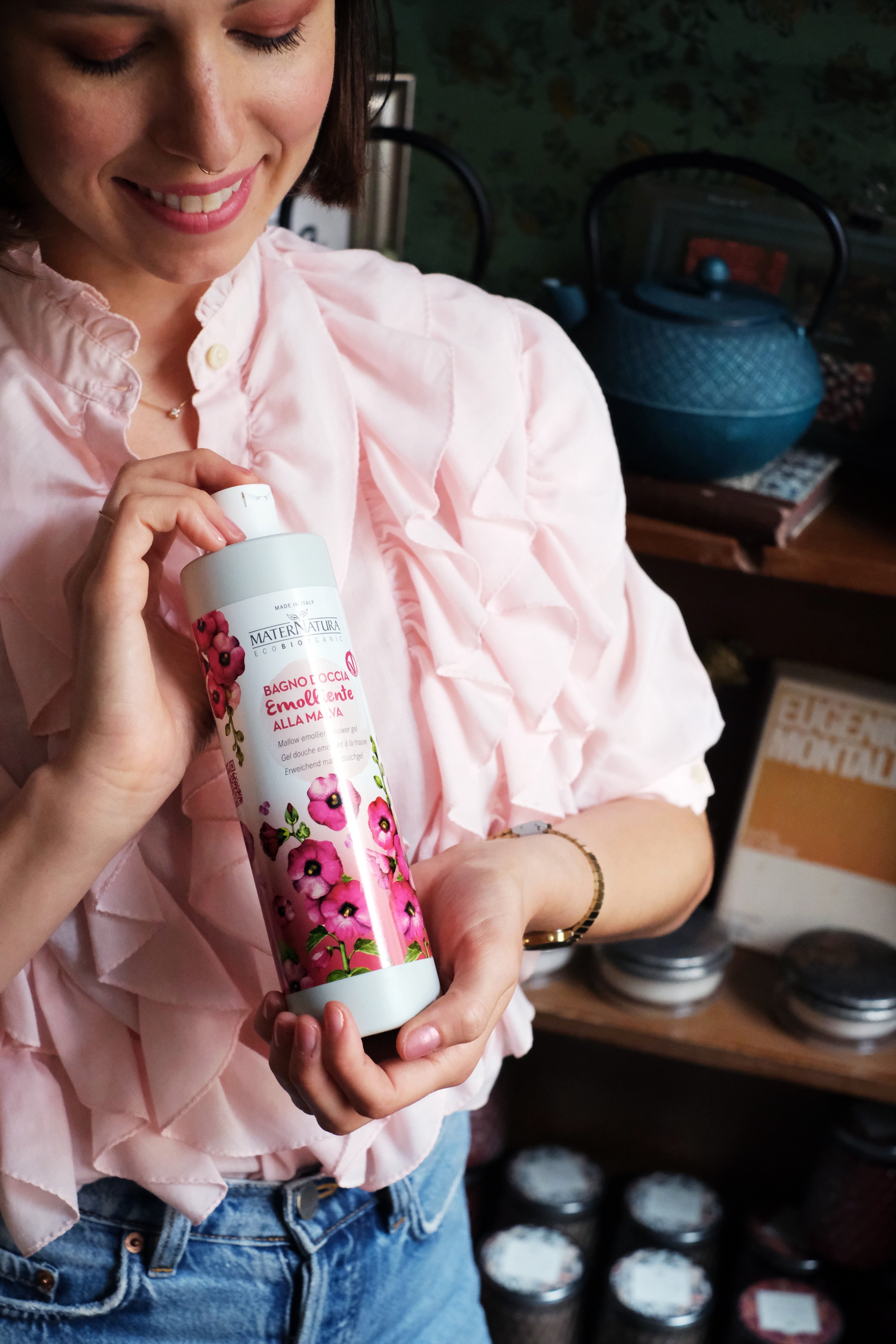 Bagno doccia delicato alla Malva