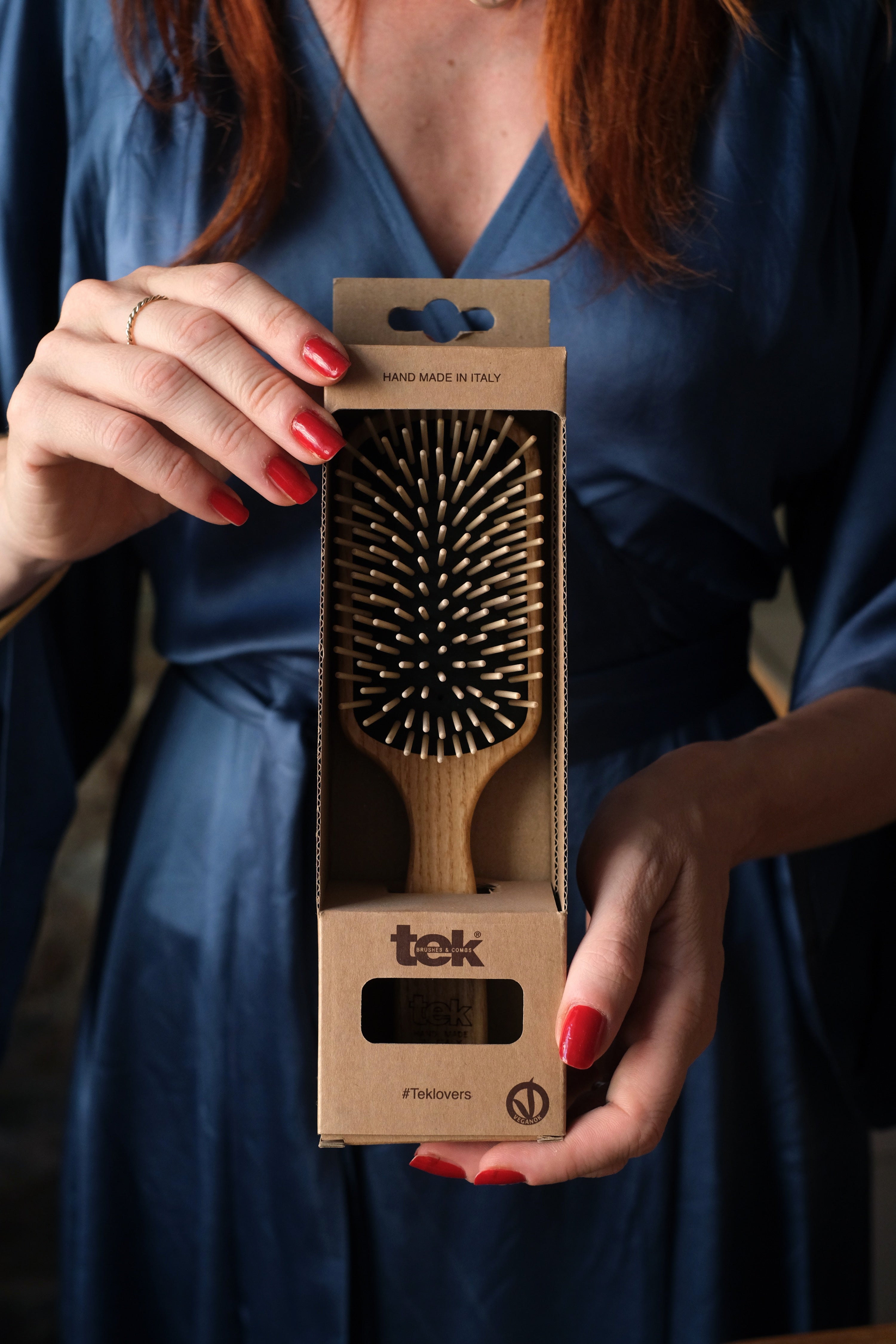 Spazzola Rettangolare grande con dente lungo