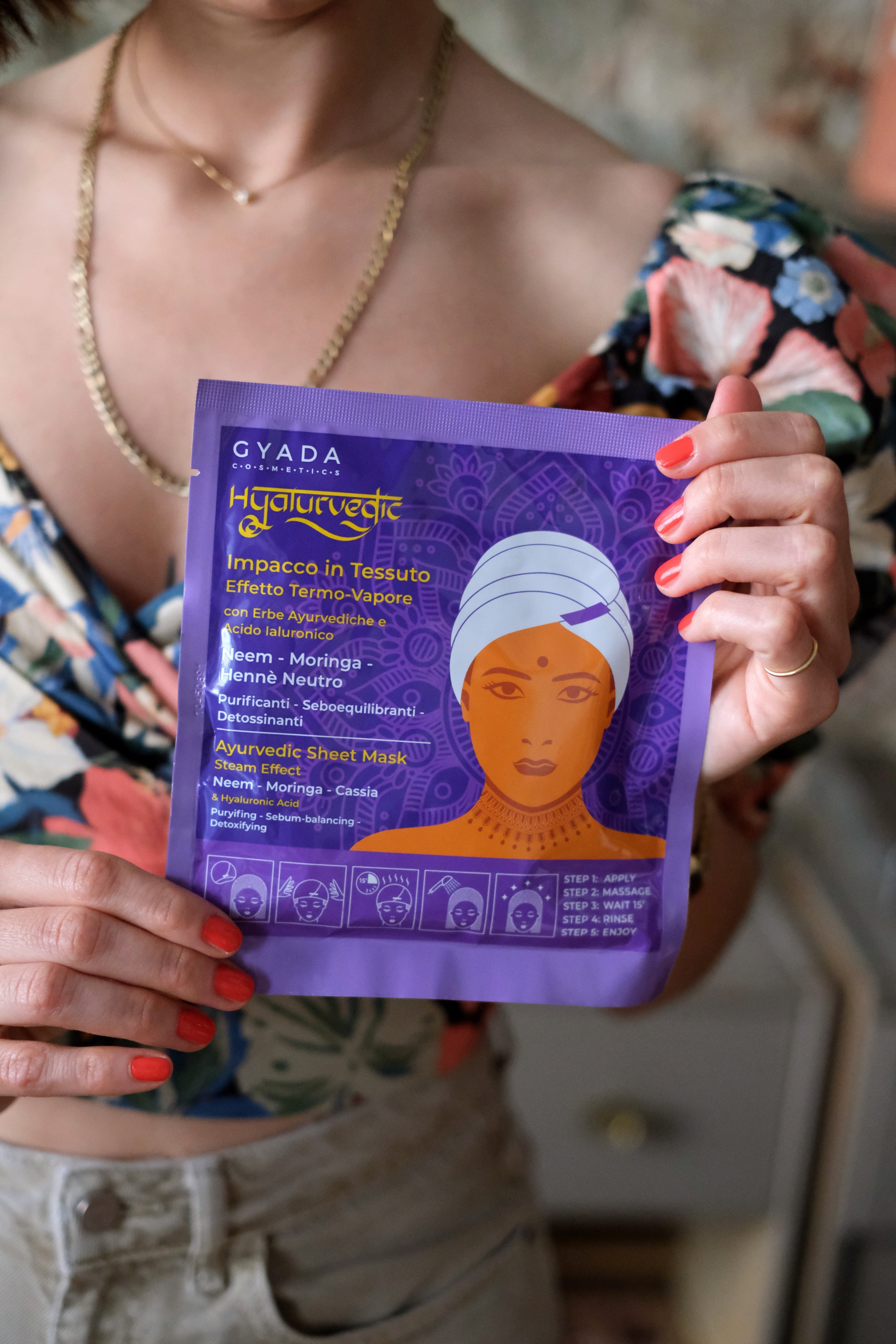 Hyalurvedic Impacco Cuffia termovapore PURIFICANTE