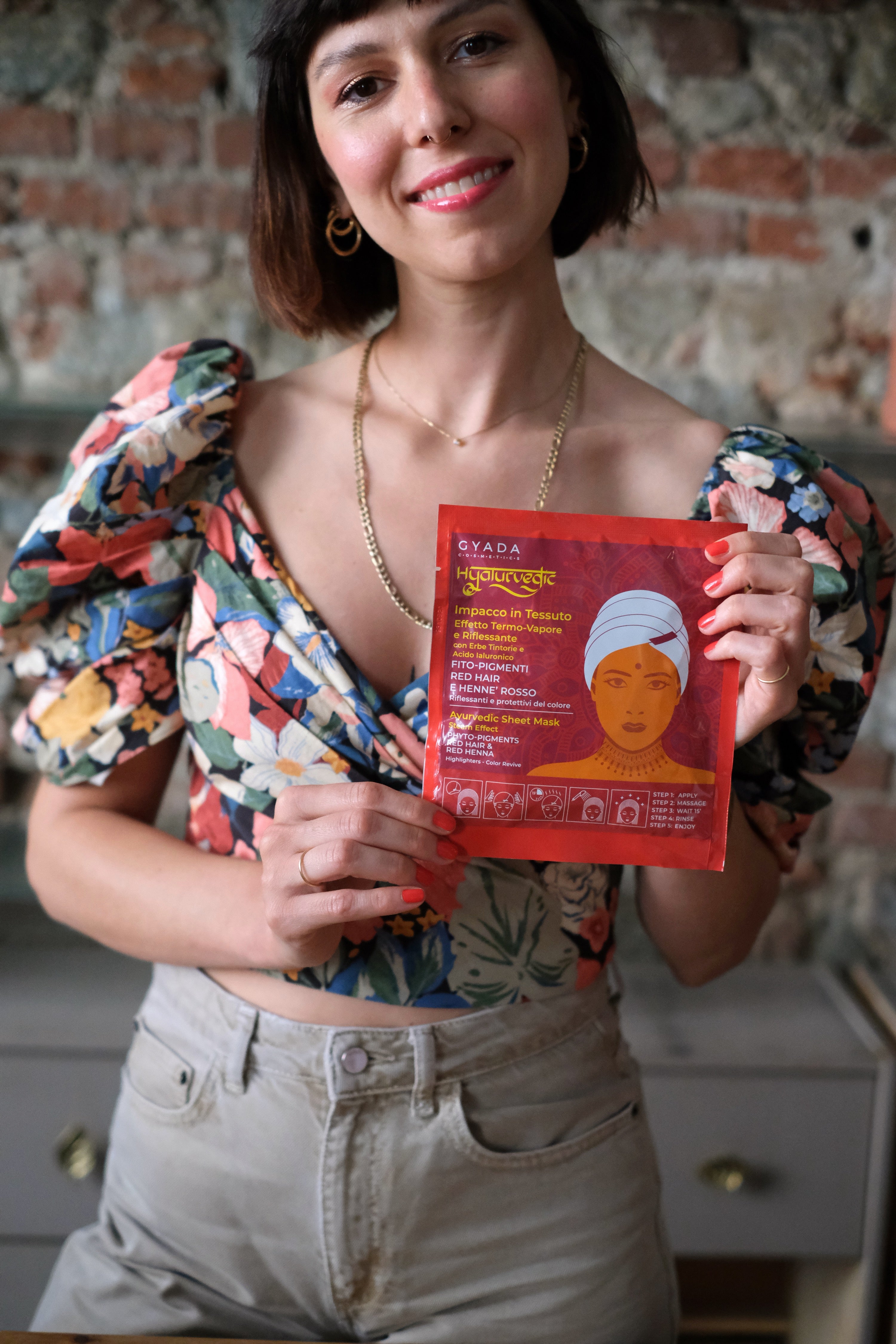 Hyalurvedic Impacco Cuffia termovapore Riflessante RED HAIR